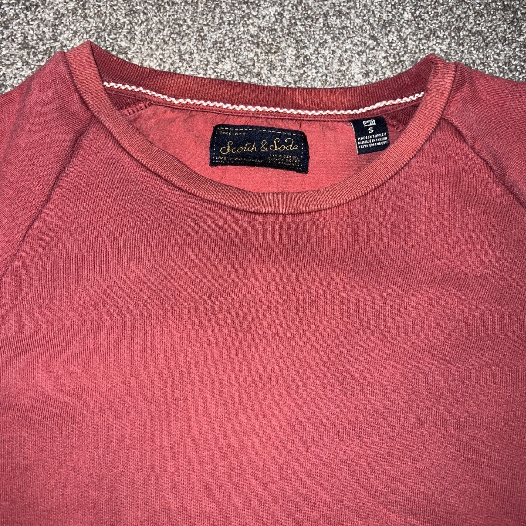 Scotch & Soda SCOTCH & SODA Red Long Sleeve Sweatshirt Men S Pullover Sweater Size US S / EU 44-46 / 1 - 2 Thumbnail