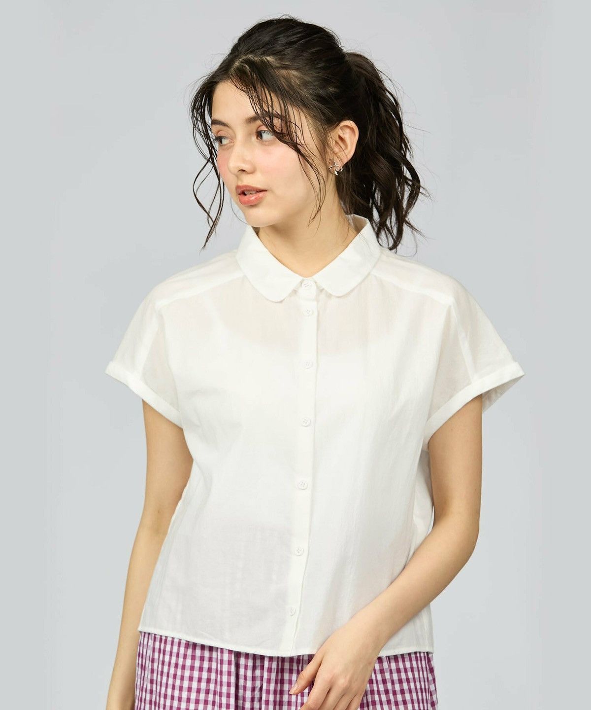 agnes b. Agnes B Chemise Off White Blouses Size M / US 6-8 / IT 42-44 - 1 Thumbnail
