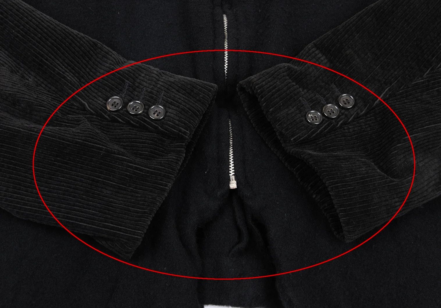 Comme des Garcons Homme Plus Corduroy Switch Jacket in Black Size M Size US M / EU 48-50 / 2 - 6 Thumbnail