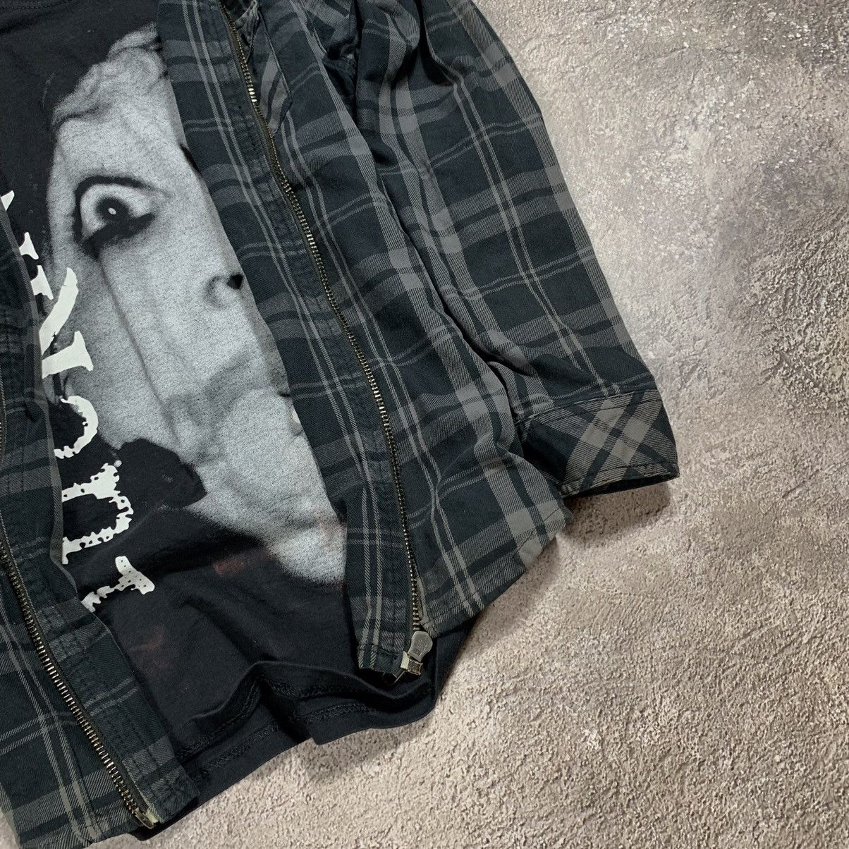 Vintage Vintage 90s Grunge Graphic Flannel Shirt Oversized Streetwea Size US S / EU 44-46 / 1 - 4 Thumbnail