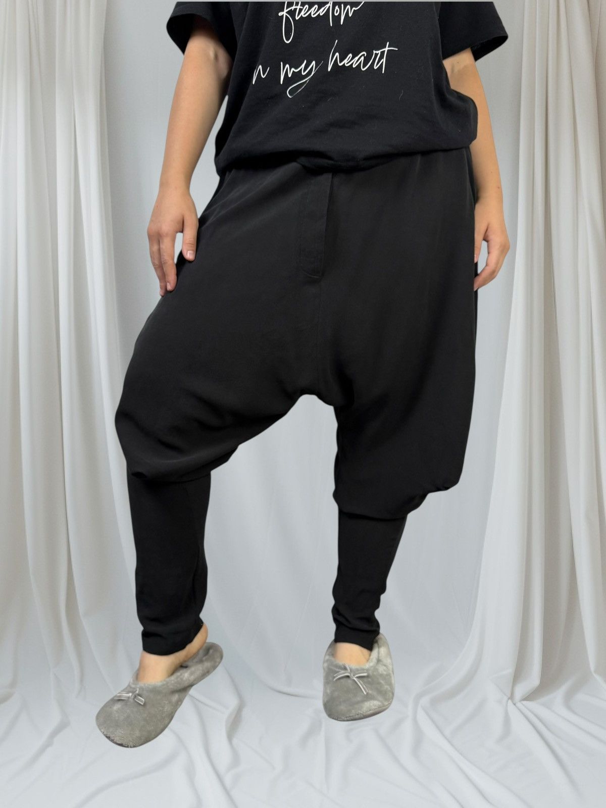 Lost & Found Ria Dunn Lost Found Ria Dunn Silk Futuristic Drop Pants Trousers Size US 30 / EU 46 - 4 Thumbnail