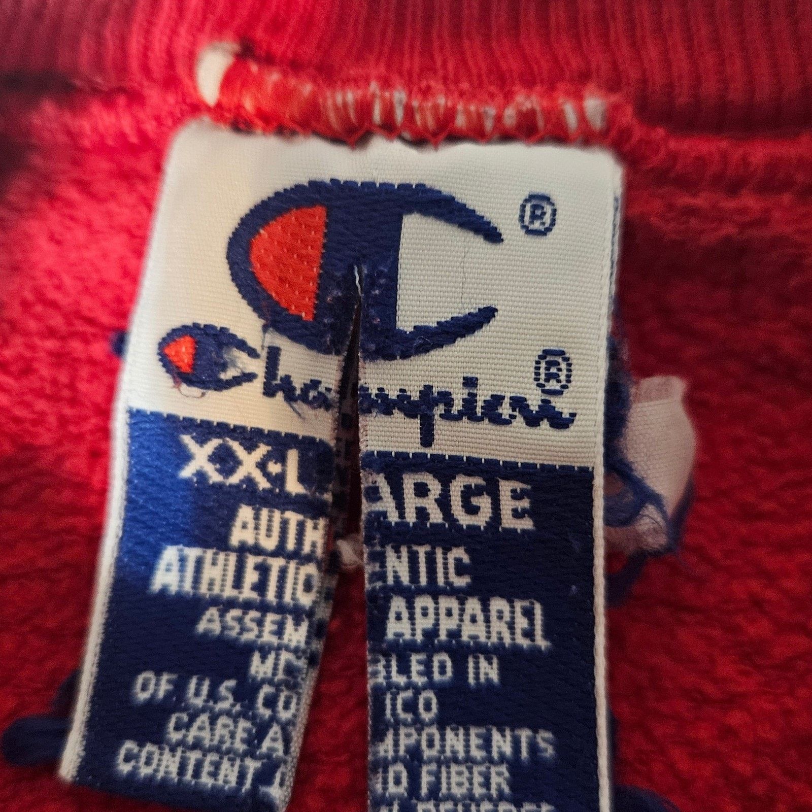 Champion VTG Rare 90s NBA Chicago Bulls Champion Red Sweatshirt 2XL Size US XXL / EU 58 / 5 - 5 Thumbnail