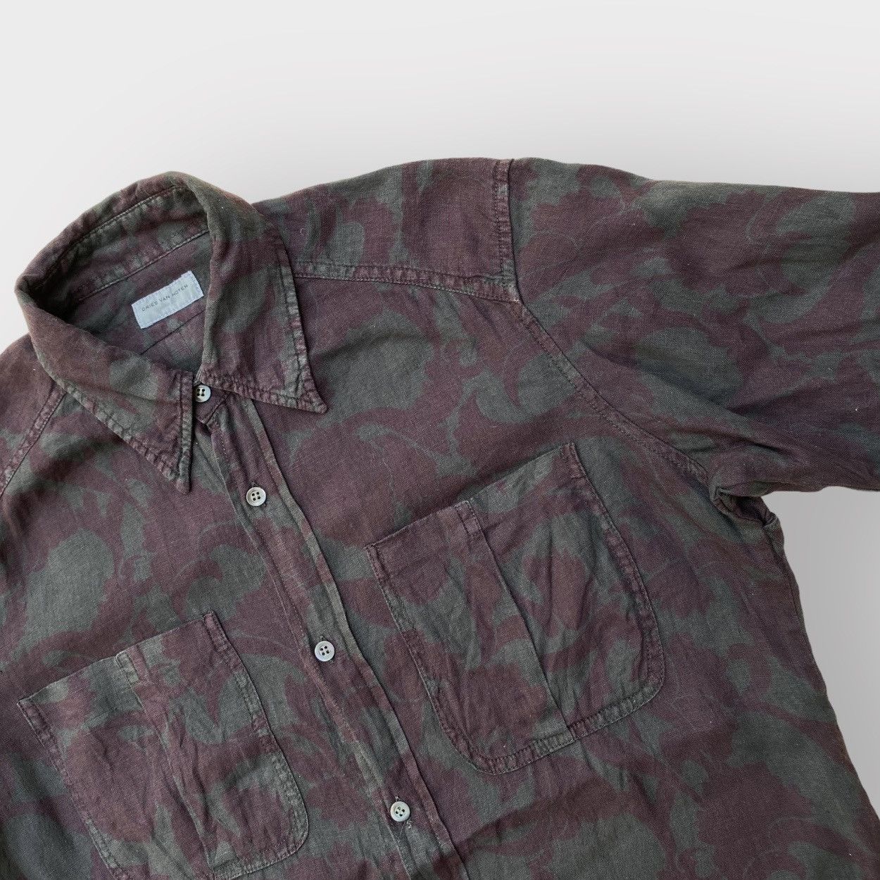 Linen Print Shirt