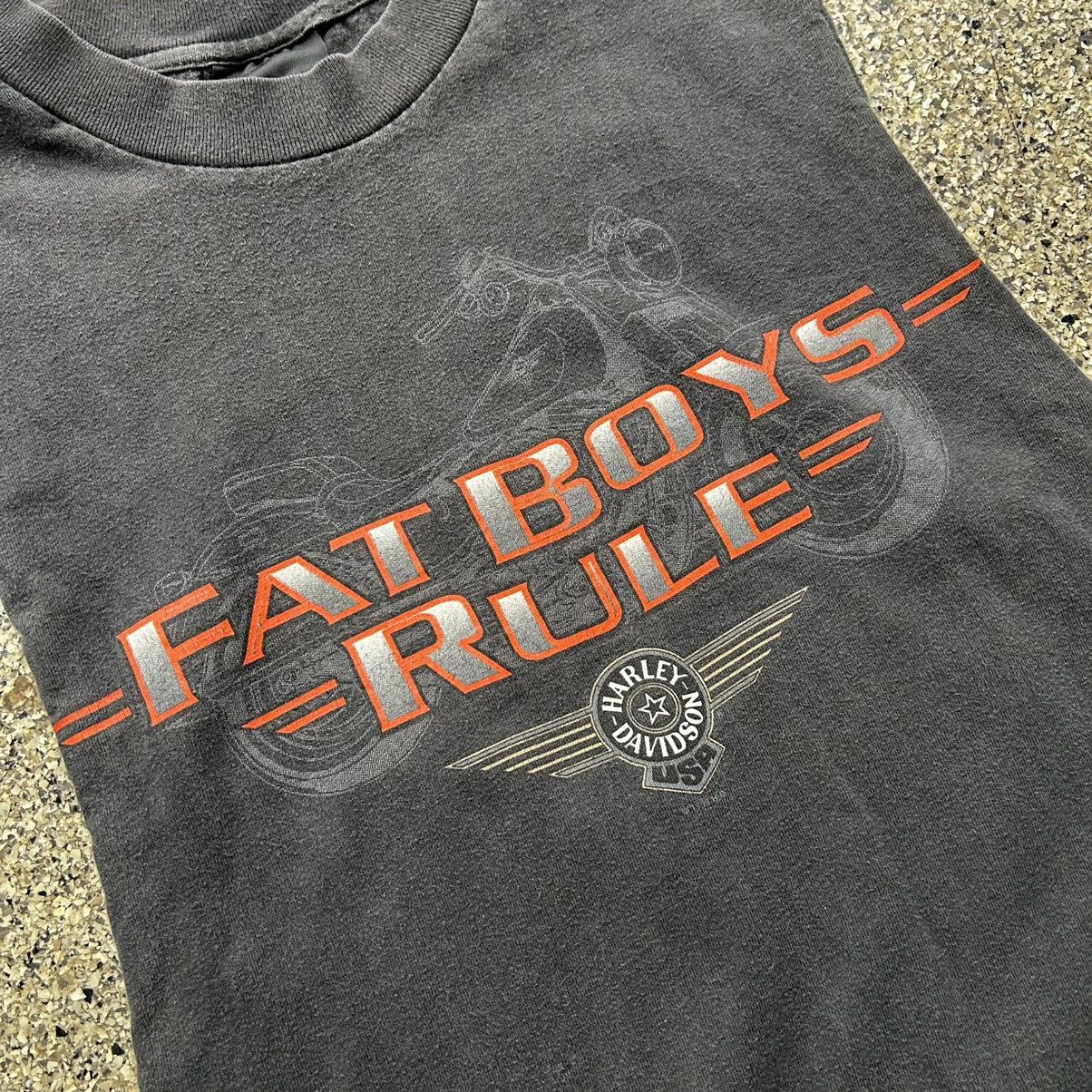 Harley Davidson vintage 1998 fat boys rule tank top Size US L / EU 52-54 / 3 - 5 Thumbnail