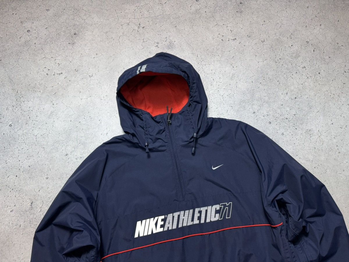 Nike Nike Athletic 71 Vintage Nylon Anorak Jacket Swoosh Drill Size US XL / EU 56 / 4 - 5 Thumbnail
