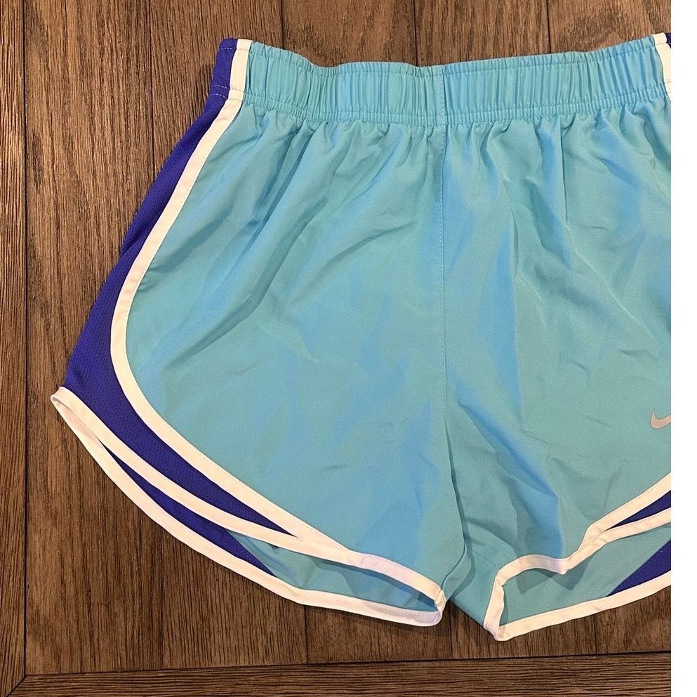 Nike Nike Women's Two Tone Blue Dry Fit Athletic Shorts S Size 27" / US 4 / IT 40 - 2 Thumbnail