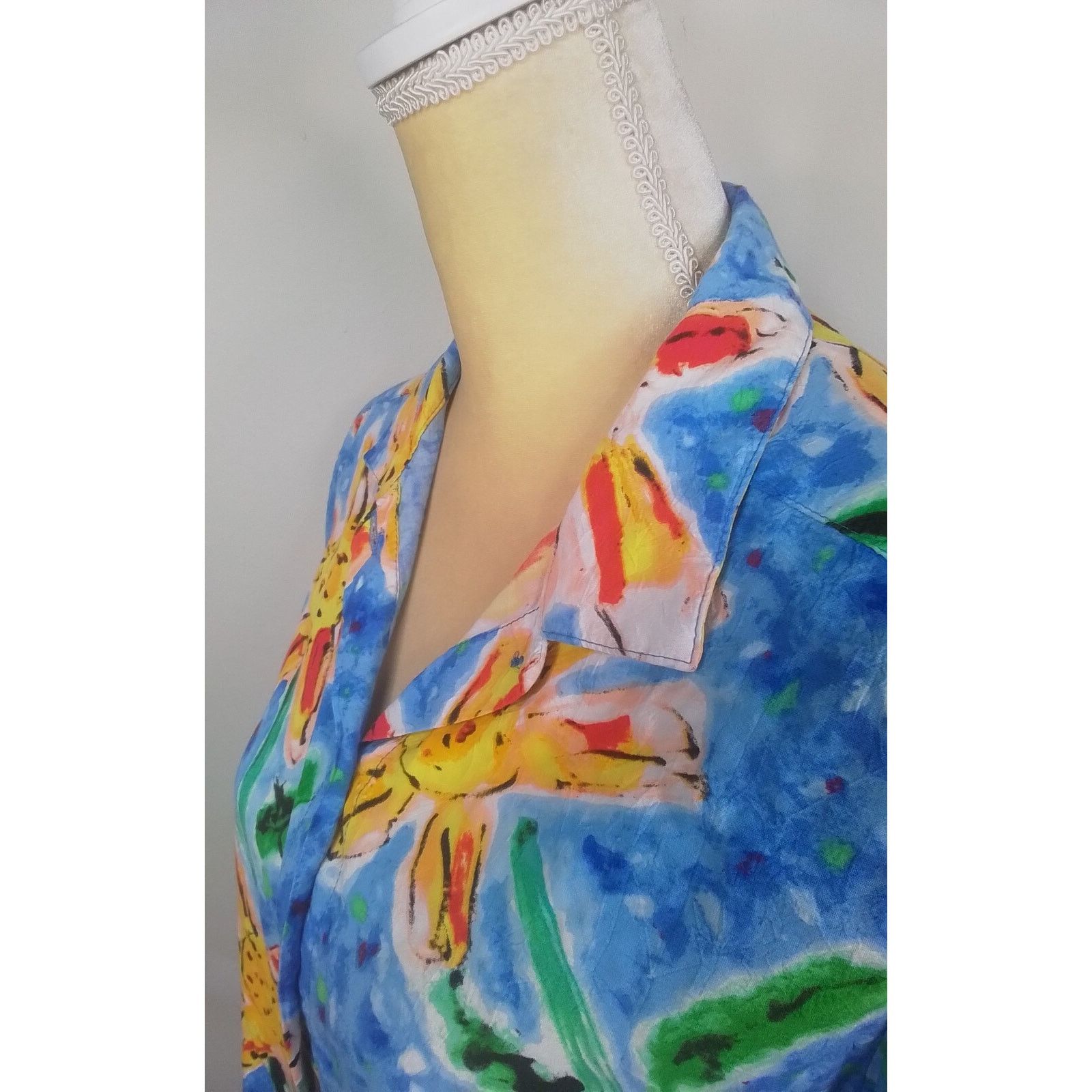 Jams World Jam's World Kiyoshi Top Women's Medium Sunflower Blouse Size M / US 6-8 / IT 42-44 - 5 Thumbnail