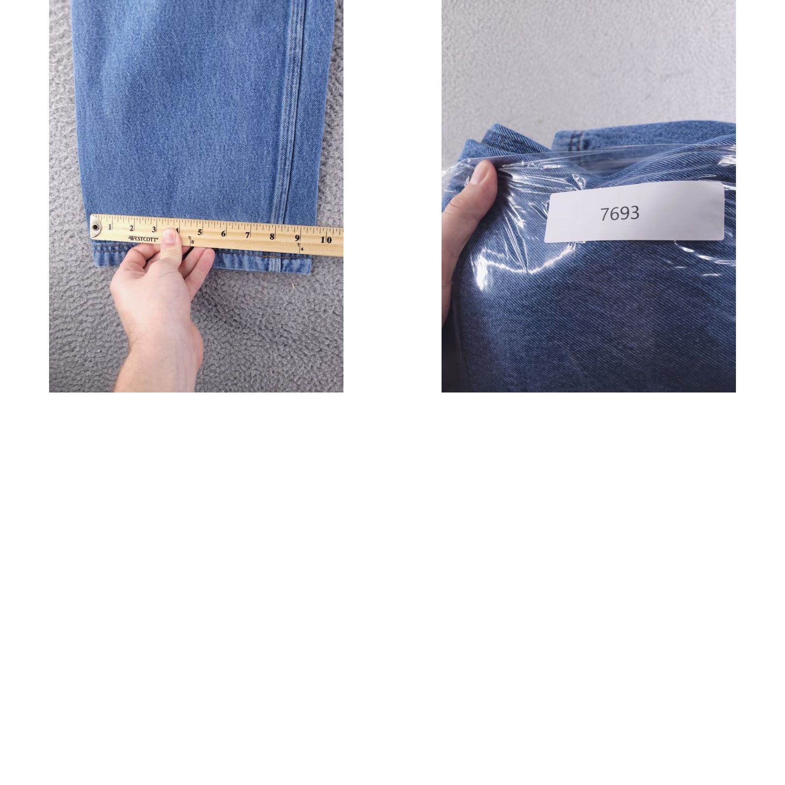 Denime Duluth Jeans Mens 40x29 Blue Flex Fire Hose Denim Relaxed Straight Fit Jeans Mens Size US 40 / EU 56 - 9 Thumbnail