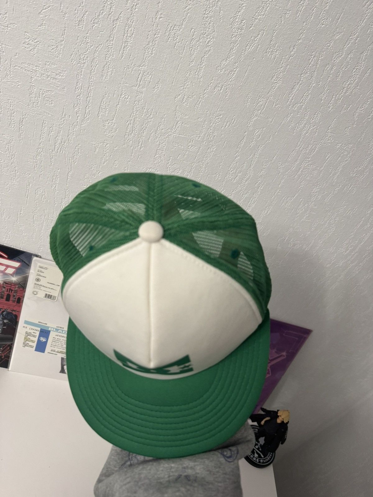 DC DC Shoes Green White Logo Trucker Cap streetwear Y2K Size ONE SIZE - 6 Thumbnail