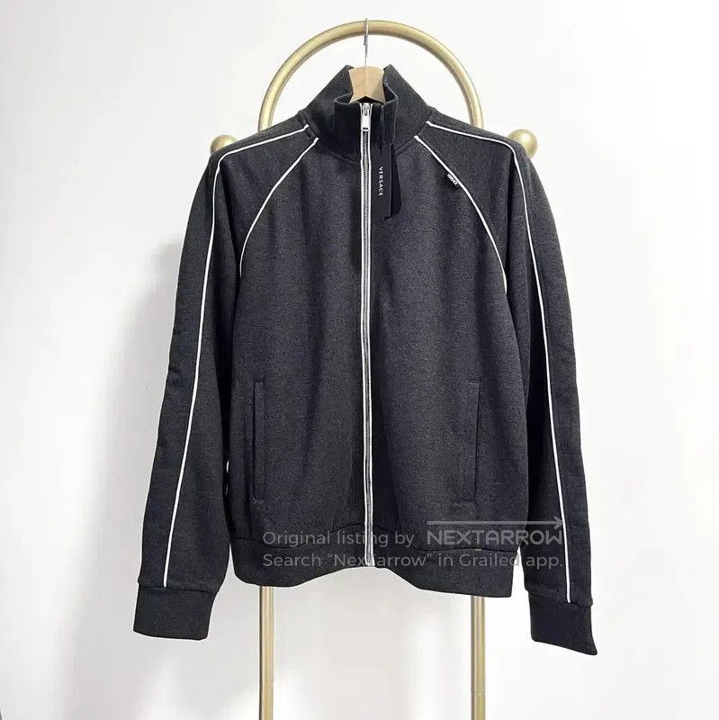 Versace Versace Gray Cotton Blend Long Sleeve Jacket . Size US XL / EU 56 / 4 - 1 Thumbnail