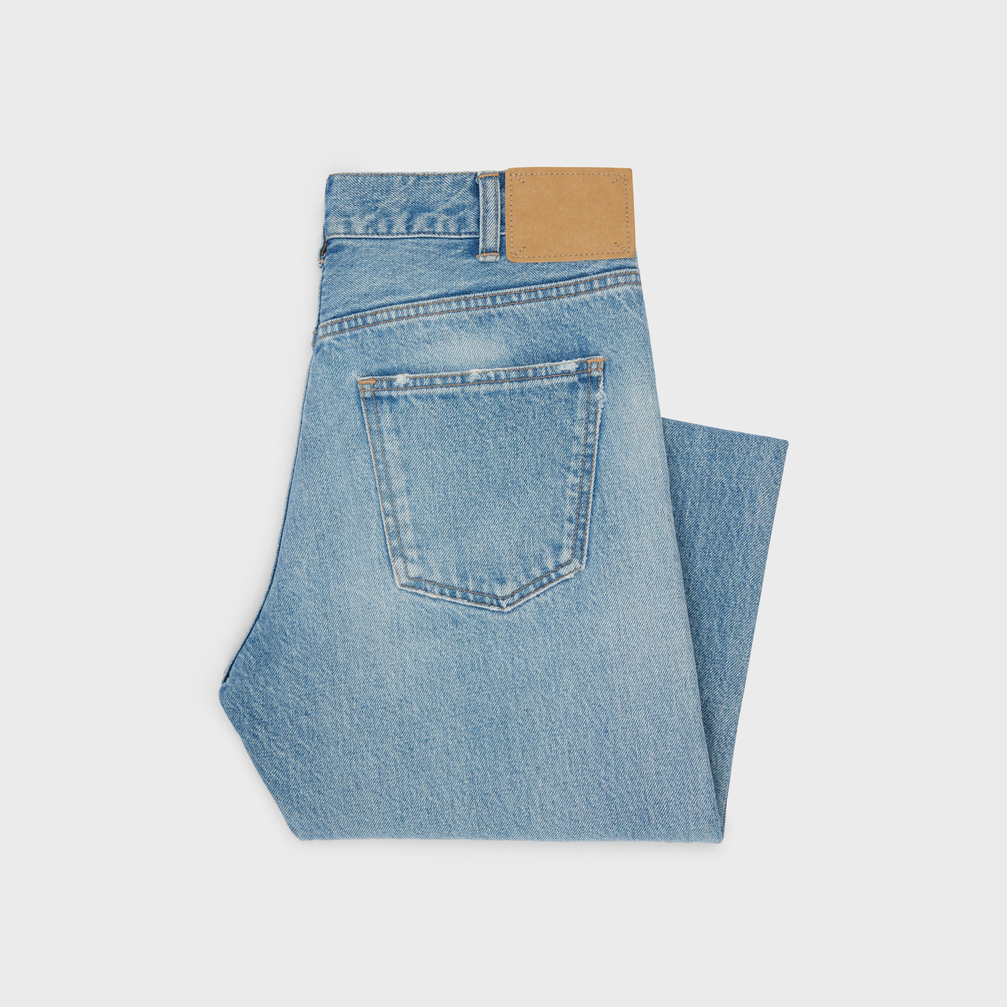 Celine o1w1db11124 Polly Denim Jeans in Blue Size 29" - 2 Thumbnail