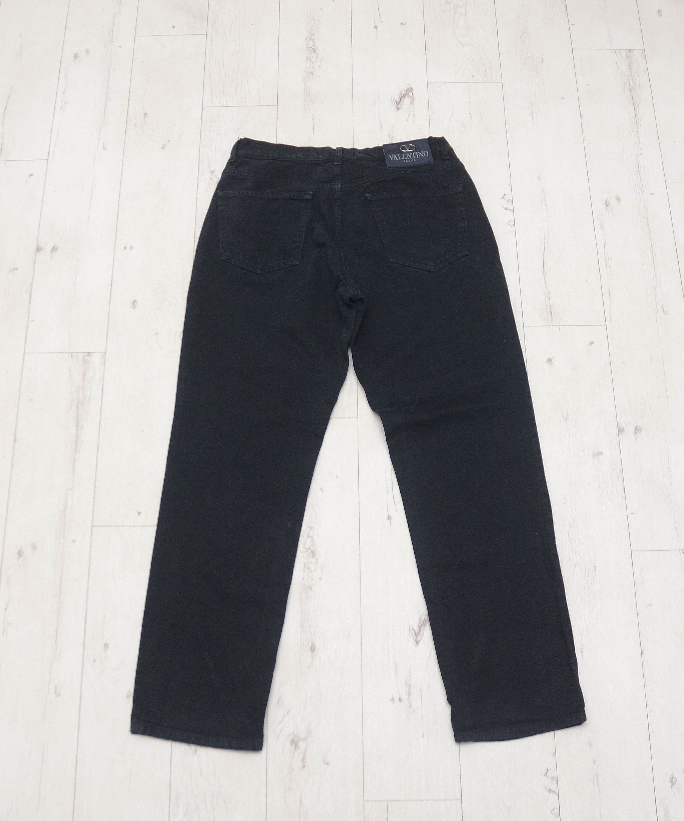 Valentino × Vintage Valentino Jeans Vintage 90s Black Pants Luxury Y2K Size US 34 / EU 50 - 2 Thumbnail