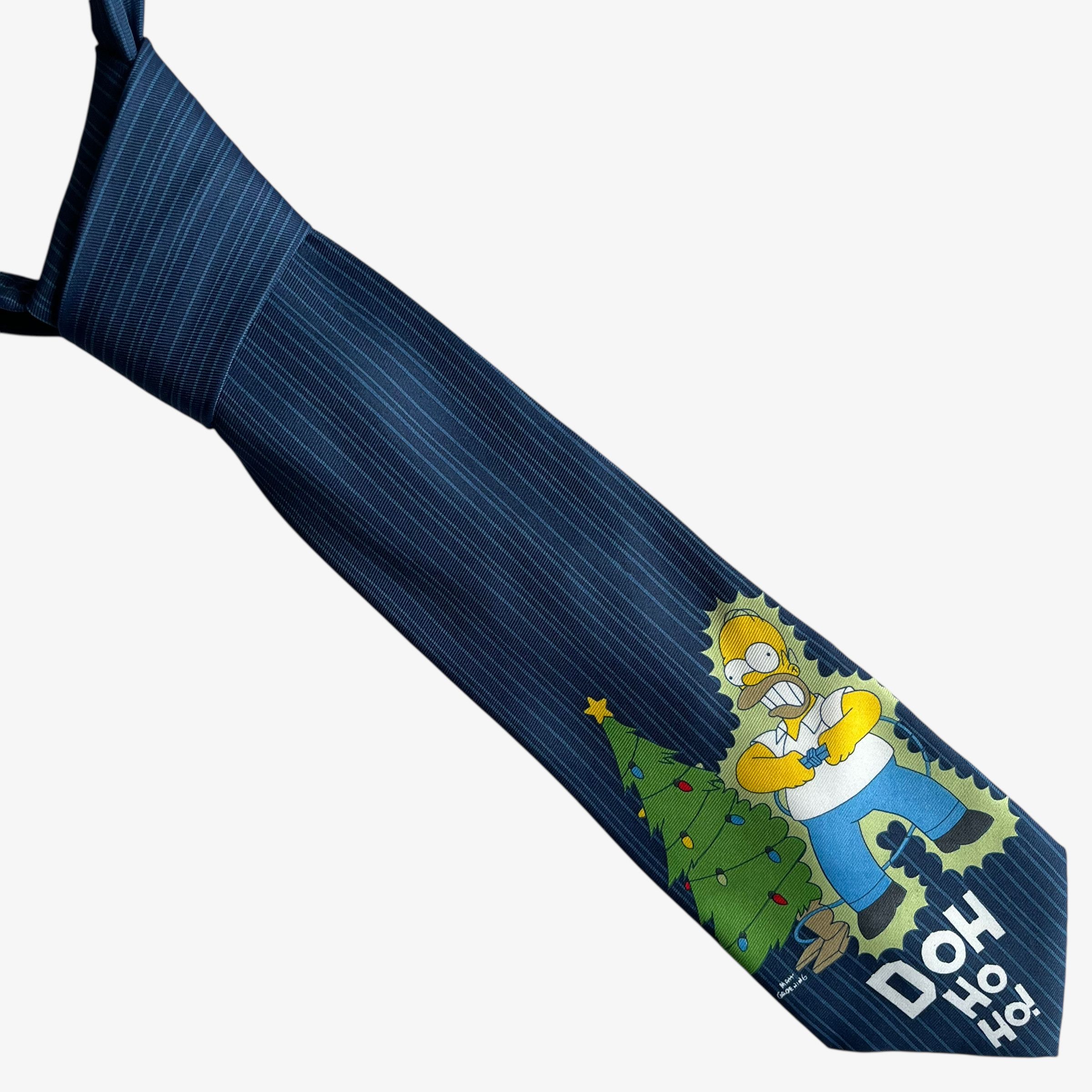 The Simpsons Vintage Y2K The Simpson 2004 Homer Christmas Tree Print Tie Size ONE SIZE - 1 Thumbnail