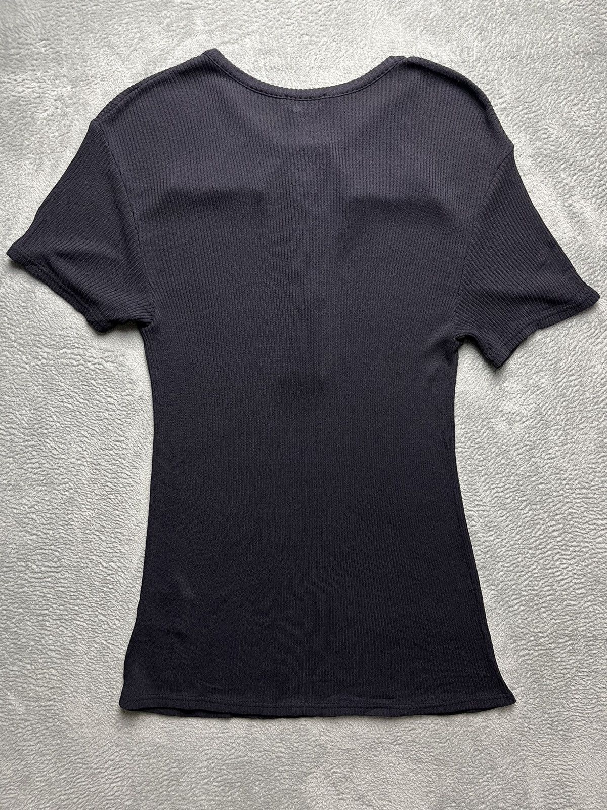 Chanel Chanel - black ribbed short sleeved top Size S / US 4 / IT 40 - 6 Thumbnail
