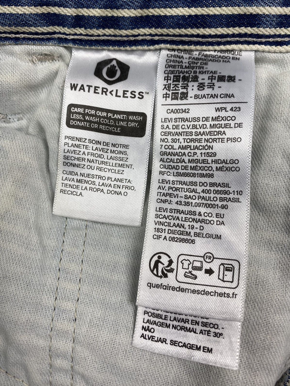 Levi's Levi’s 568 Stay Loose Railroad Stripe Carpenter Denim Pants Size US 28 / EU 44 - 12 Thumbnail