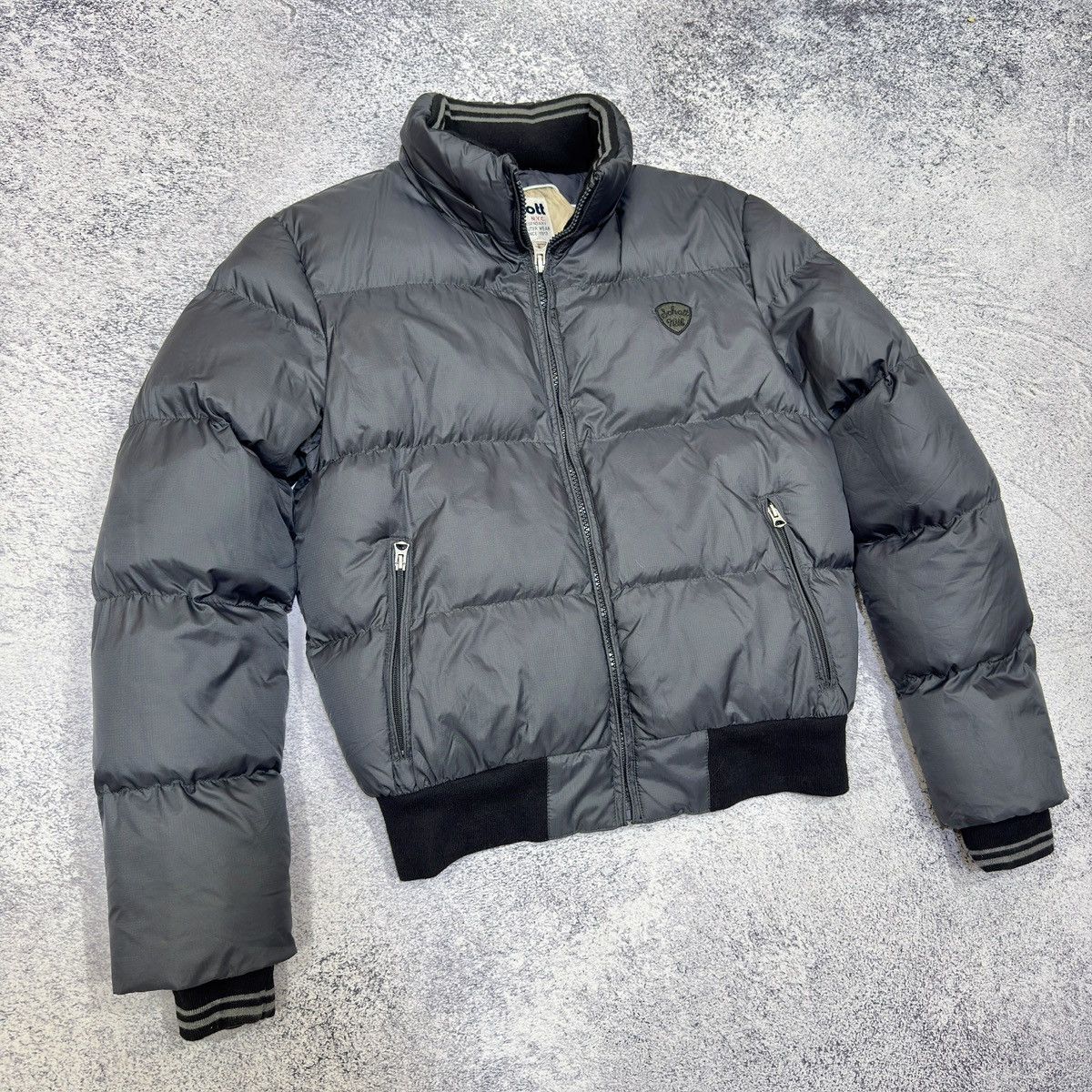 Schott Schott NYC Mens Winter Bomber Jacket L size Size US L / EU 52-54 / 3 - 2 Thumbnail