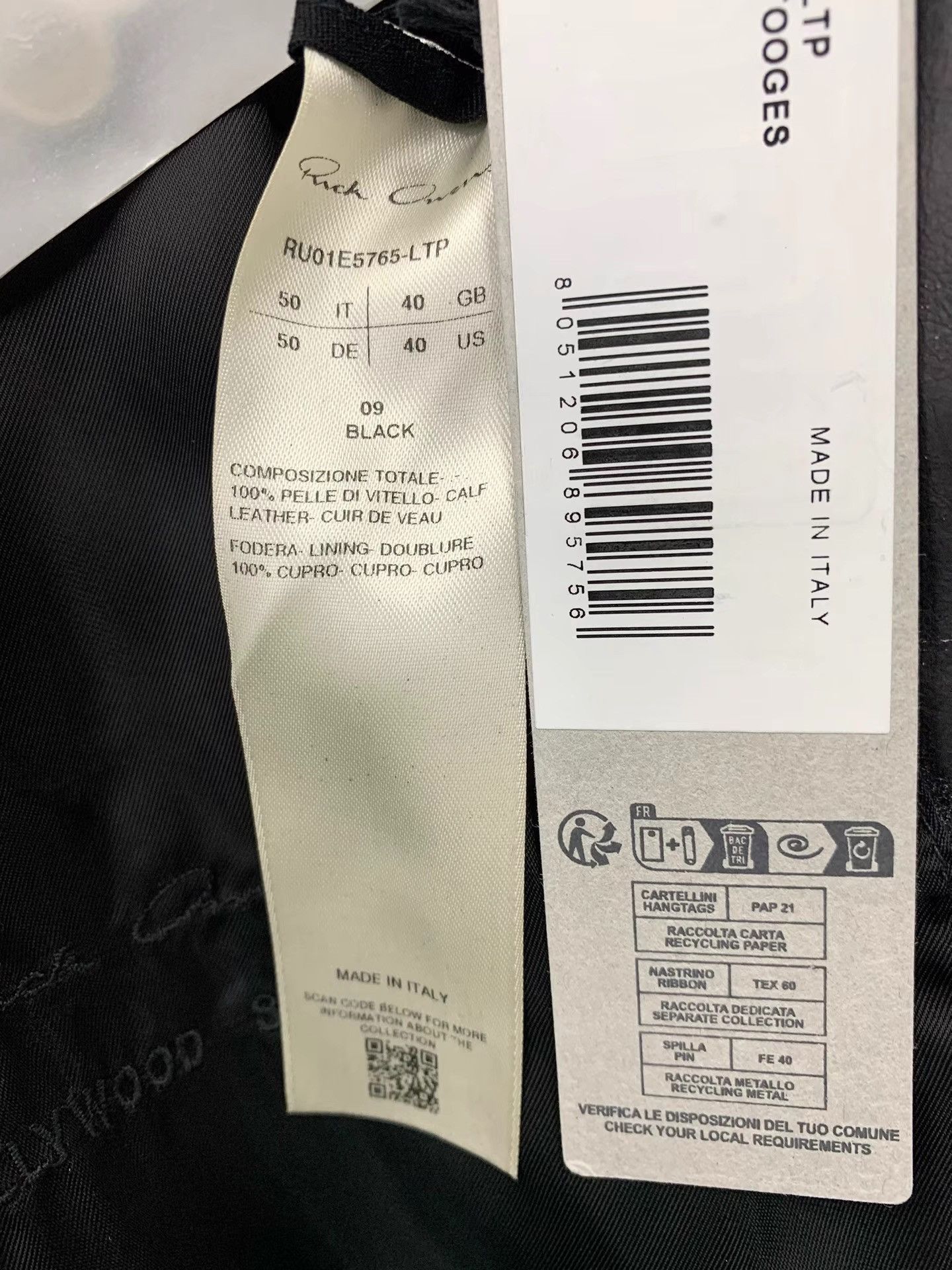 Rick Owens Rick Owens 25SS Leather Jacket K34 Size US M / EU 48-50 / 2 - 8 Thumbnail