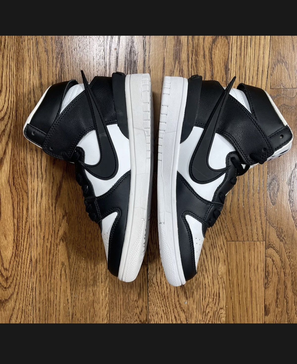 Nike Dunk High AMBUSH Black White 2019 Womens 5.5 New Panda