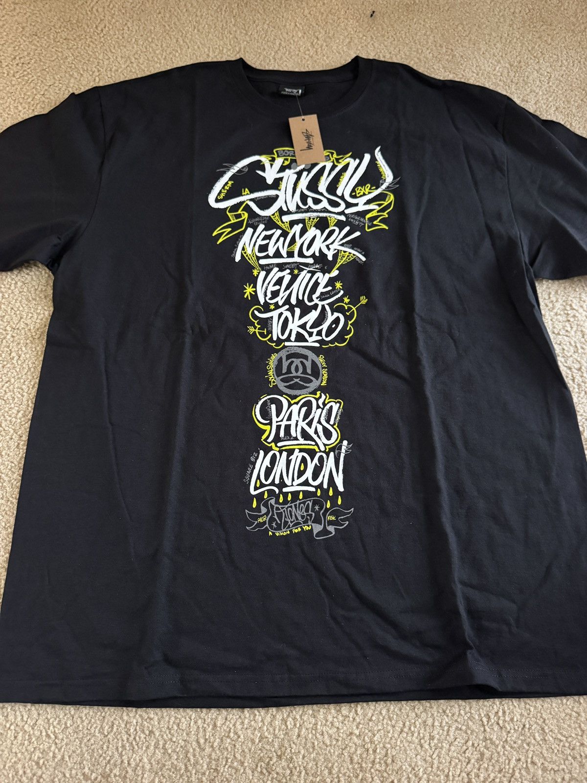 Born X Raised × Stussy Stussy x Born x Raised Black Tee Size XL Brand New Size US XL / EU 56 / 4 - 1 Thumbnail