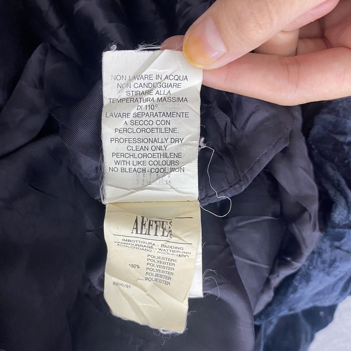 Vintage Vintage FERRETTI STUDIO Italian Brand Velvet Black Coat Size US M / EU 48-50 / 2 - 8 Thumbnail
