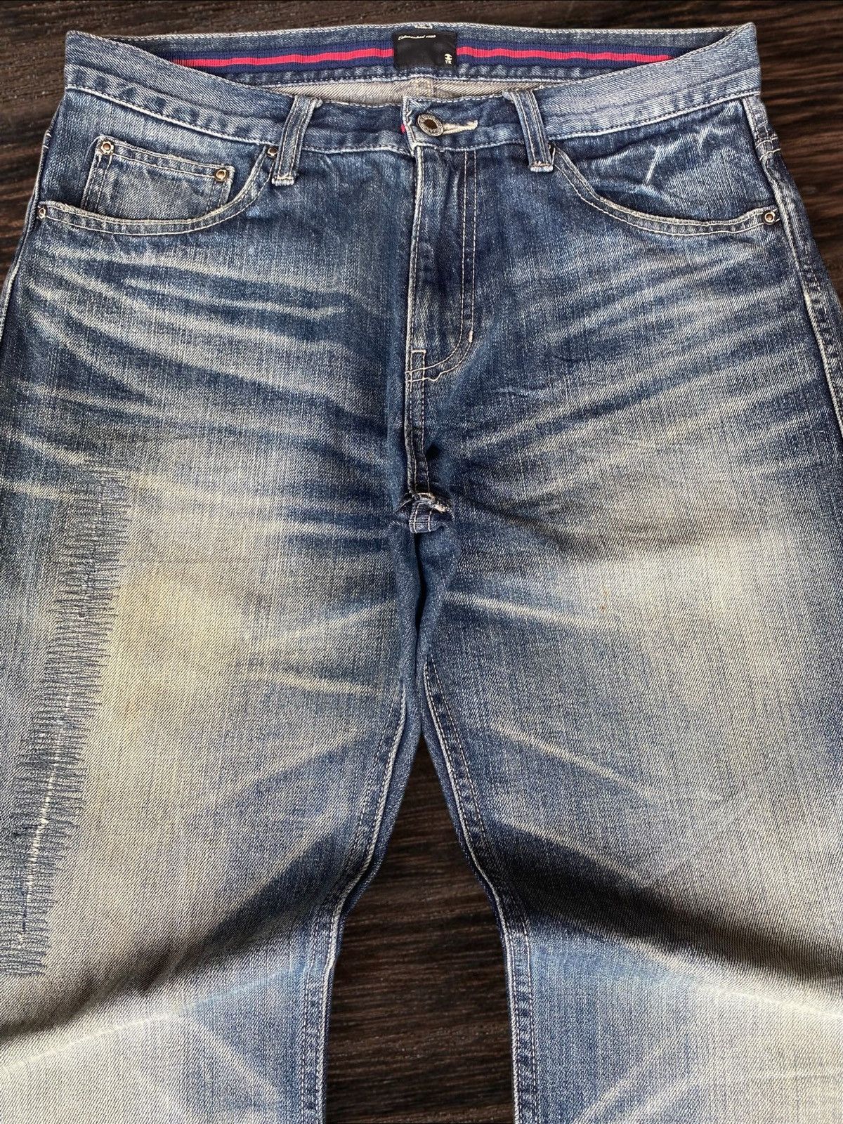 Takeo Kikuchi Takeo Kikuchi Jeans Y2K Style Distressed Straight Jeans Size US 31 - 3 Thumbnail
