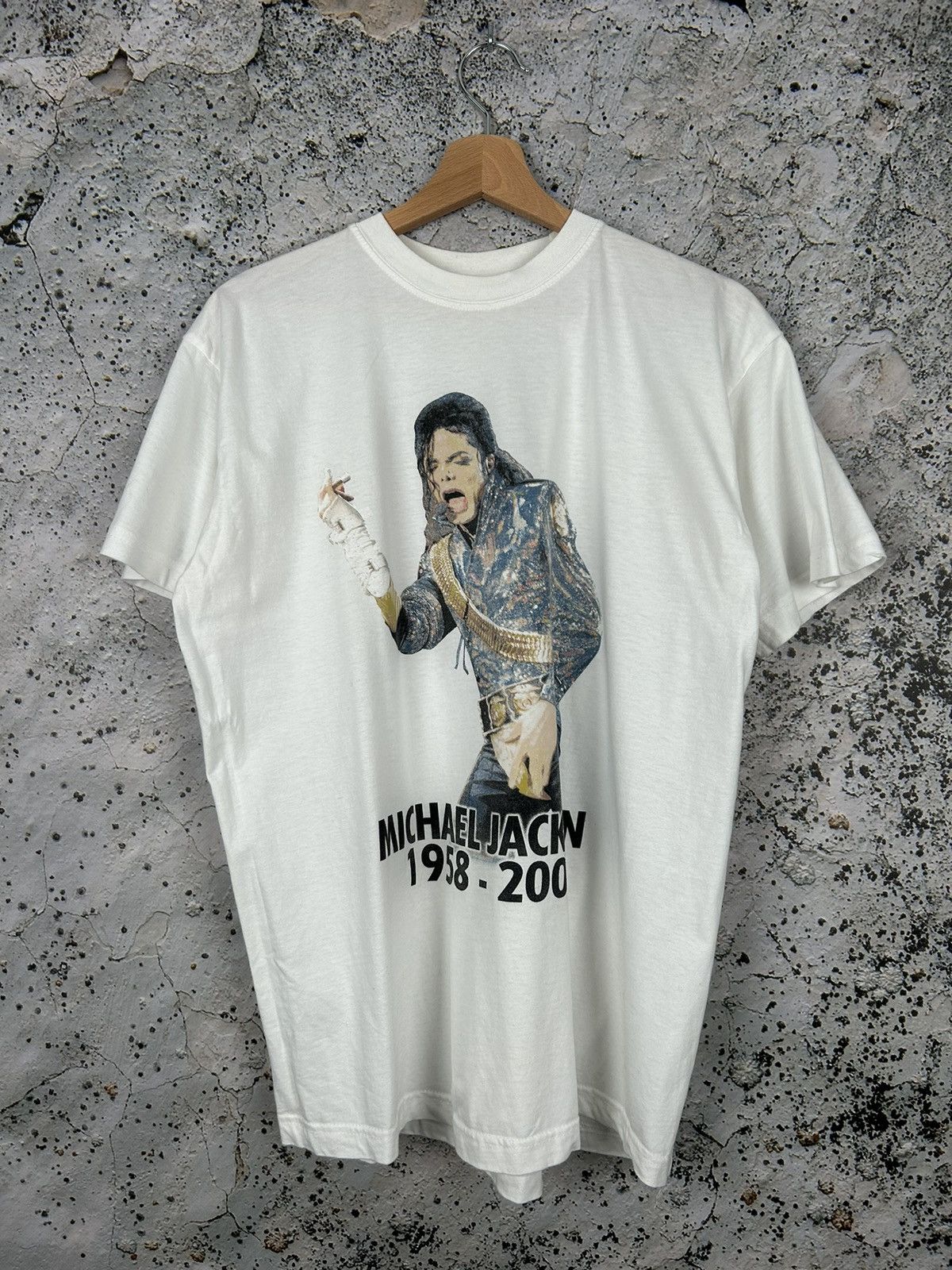 Band Tees × Vintage Vintage Michael Jackson Tribute Tee Rock Artist Y2K 00s Size US L / EU 52-54 / 3 - 1 Thumbnail