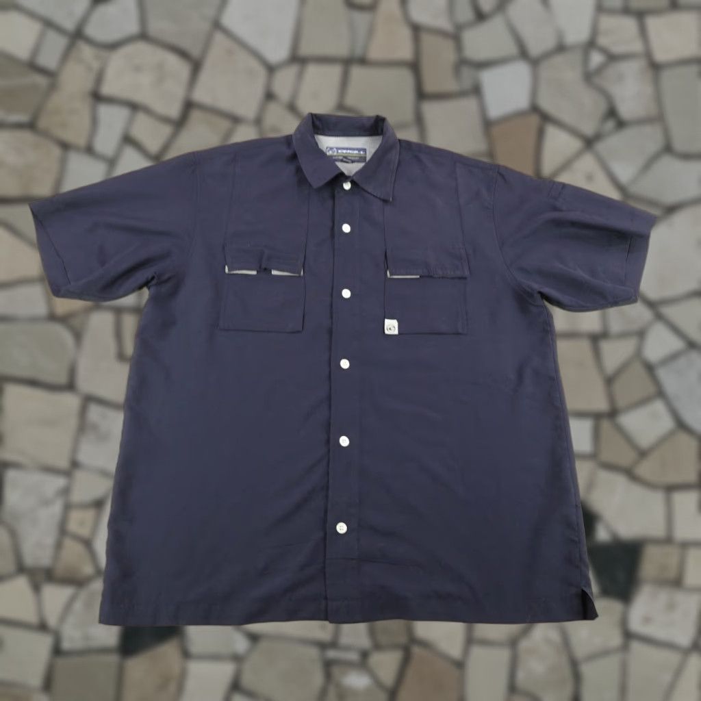 O'Neill VINTAGE O'Neill Shirt Mens Medium Blue Button-Up Short Sleeve Collared Beachy Lightweight 90s/2000s Mens Size US M / EU 48-50 / 2 - 1 Thumbnail