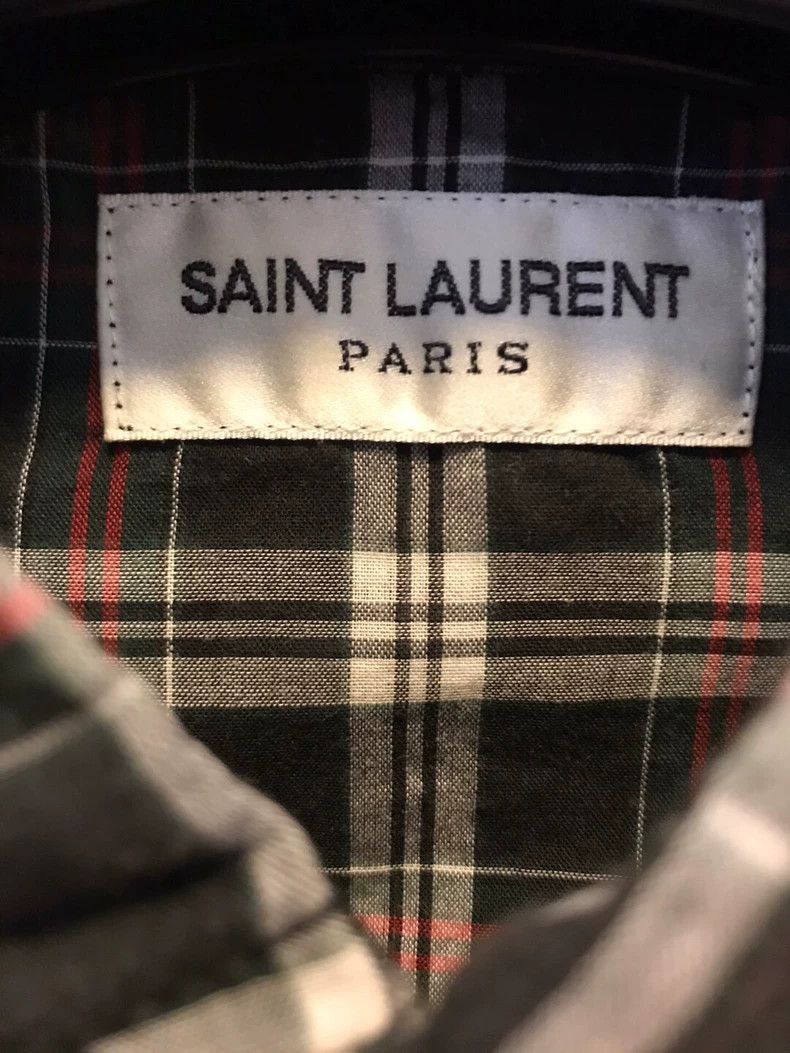 Saint Laurent Paris Saint Laurent SLP Plaid Button-Up Shirt Size US S / EU 44-46 / 1 - 3 Thumbnail