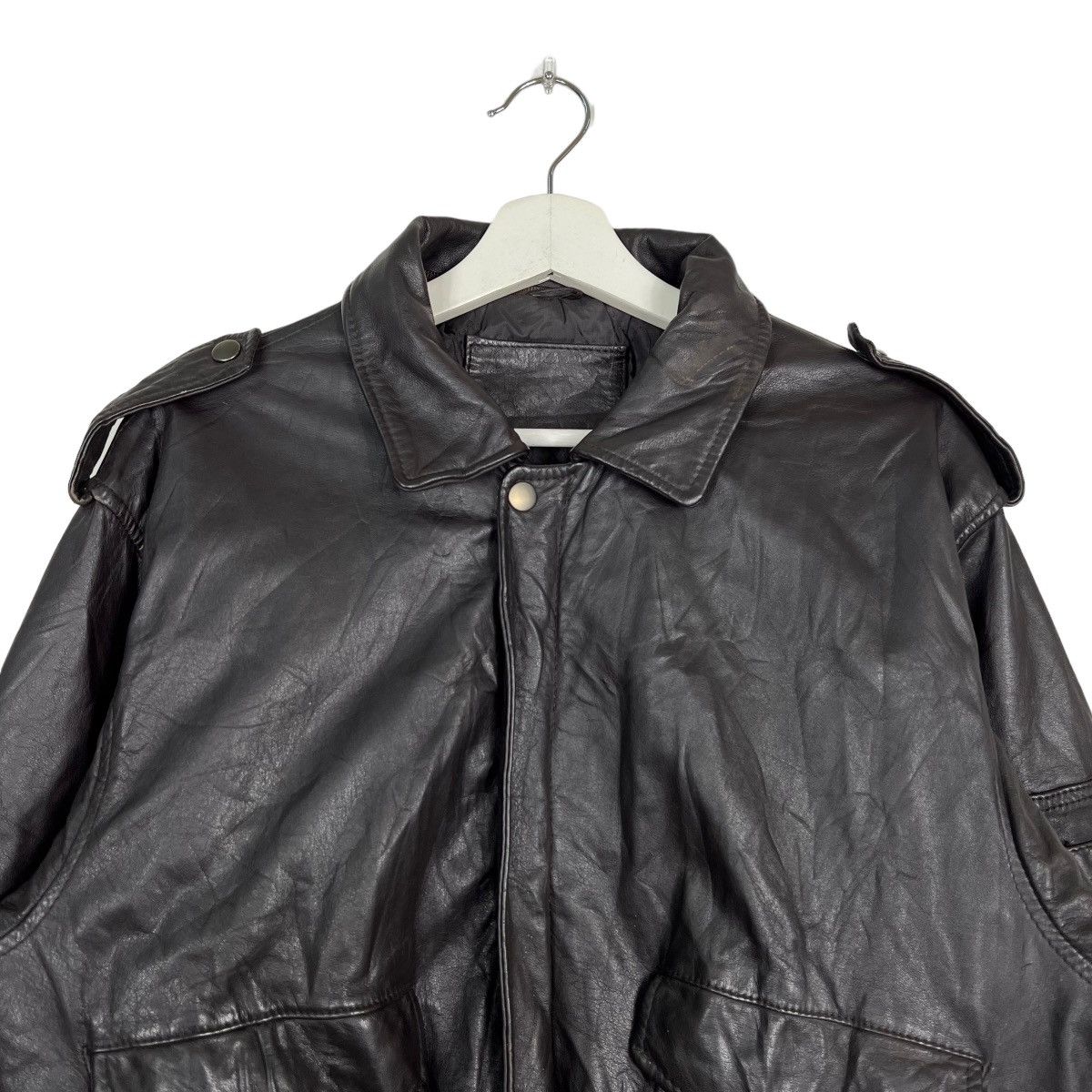 Japanese Brand 🔥 VINTAGE 60s COWHIDE AVIATOR LEATHER JACKET Size US M / EU 48-50 / 2 - 3 Thumbnail