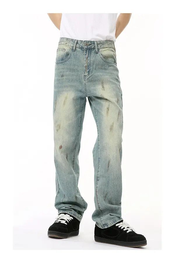 VIBE American retro distressed washed gradient jeans Size US 32 / EU 48 - 3 Thumbnail