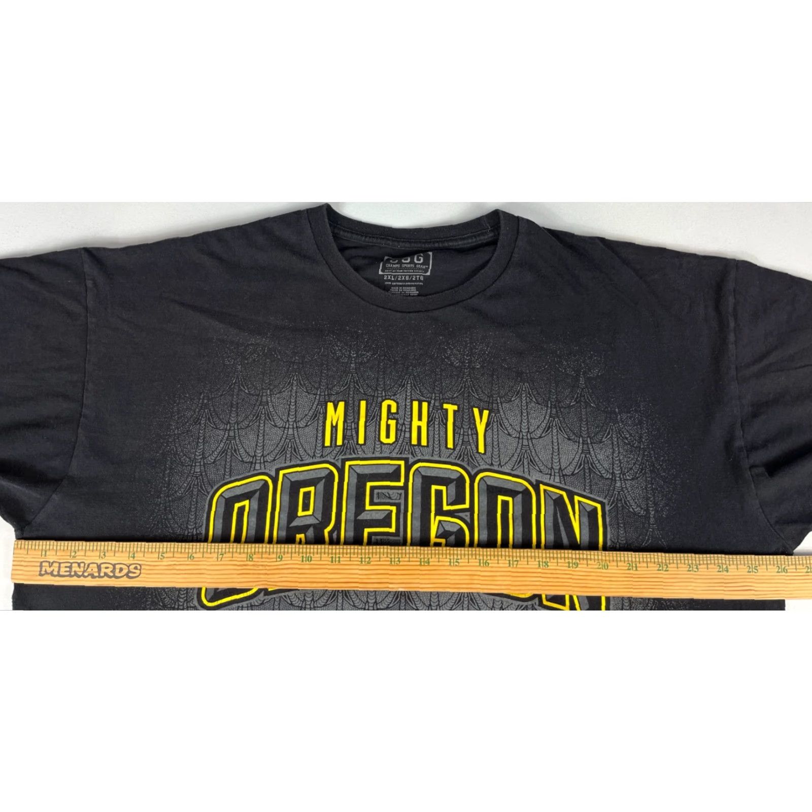 Vintage VINTAGE Men’s Mighty Oregon Graphic T-Shirt CSG Champs Sports Gear College 2XL Black Cotton Short Sleeve Crew Neck Size US XXL / EU 58 / 5 - 8 Thumbnail