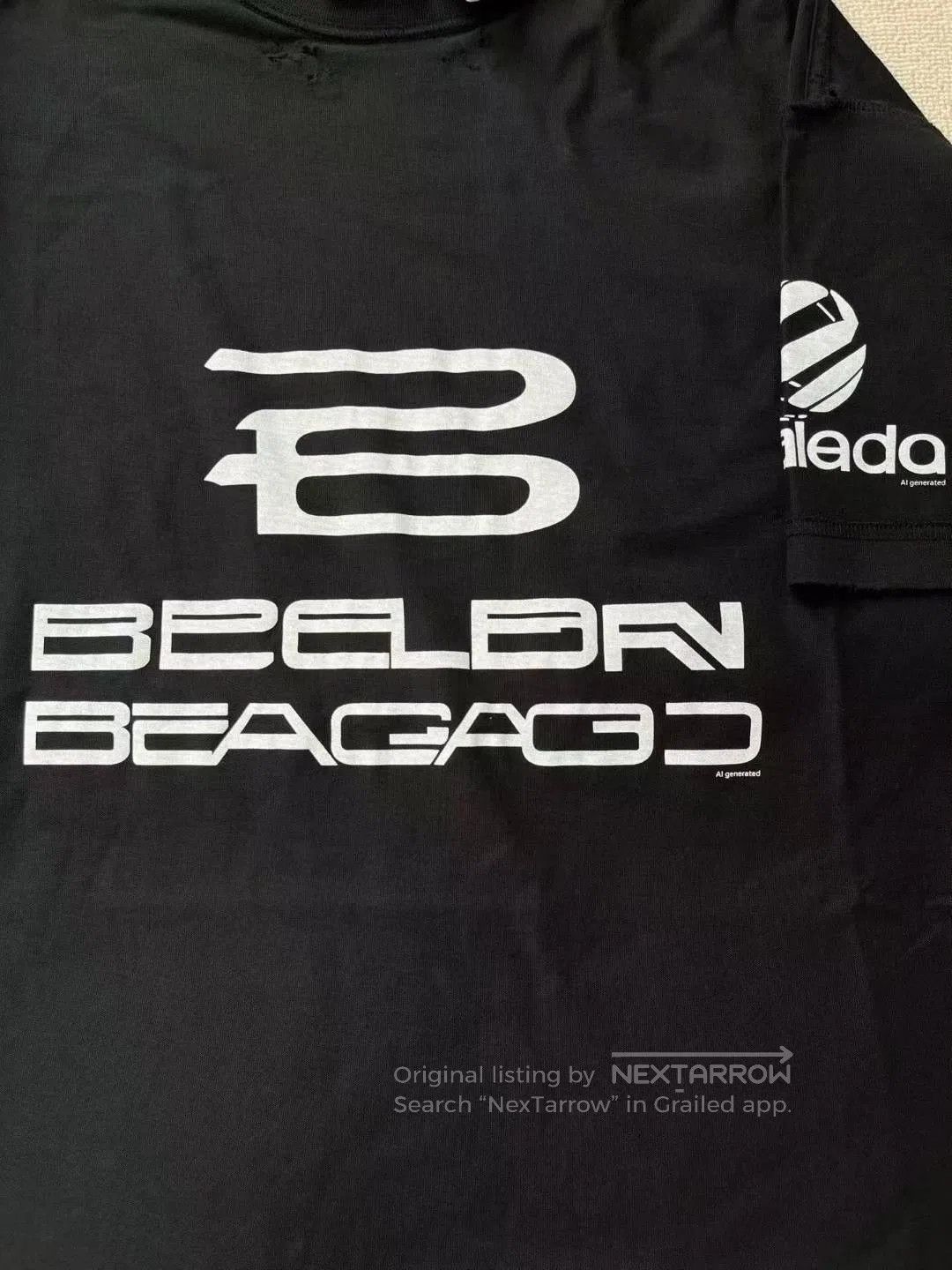Balenciaga Balenciaga Men's Logo Print Crewneck T-Shirt. Size US M / EU 48-50 / 2 - 3 Thumbnail