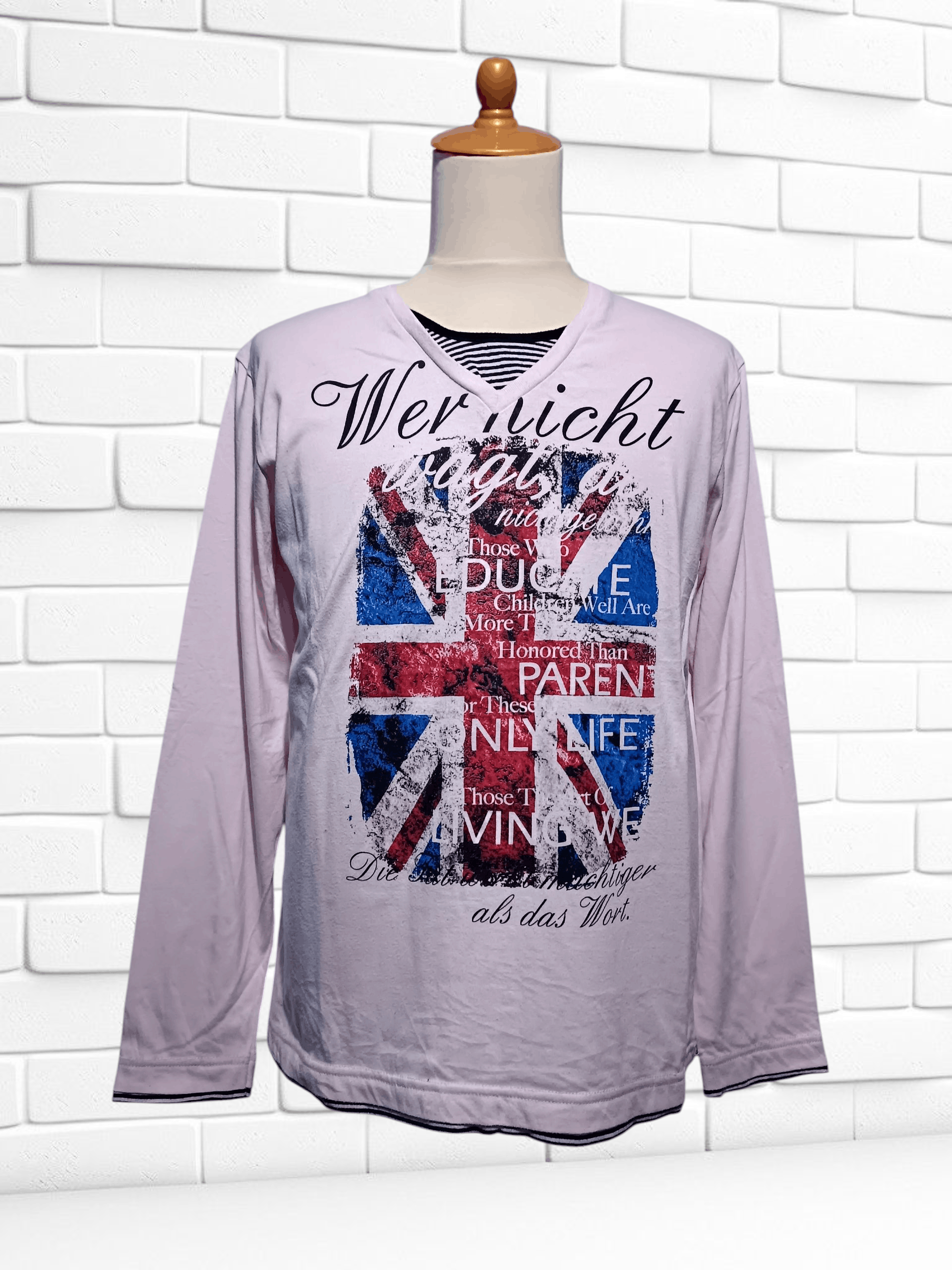 Japanese Brand Y2K Grunge Poem Seditionaries Double Layer LGB Long Sleeve Size US M / EU 48-50 / 2 - 1 Thumbnail