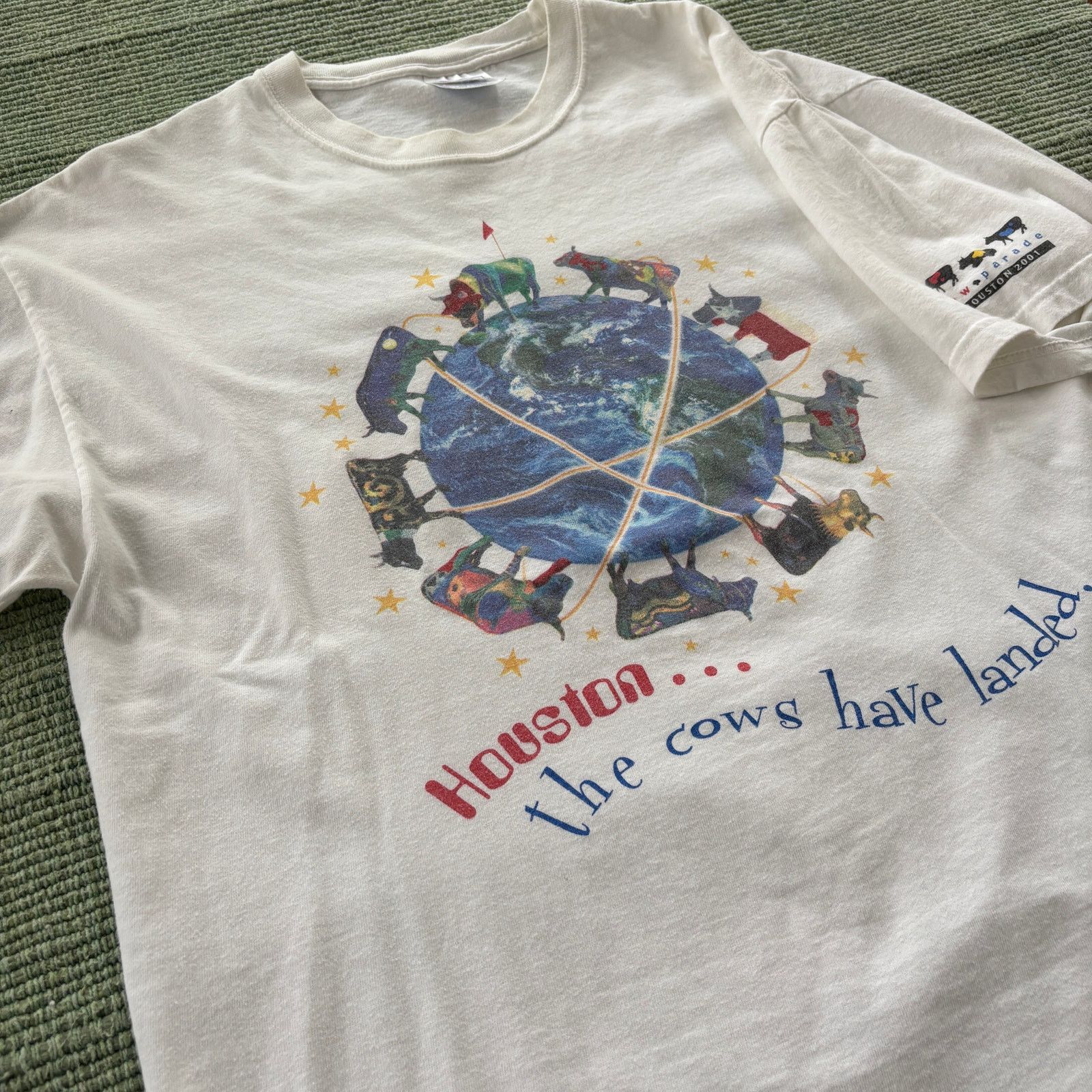 Vintage Vintage 2001 Houston Cow Parade Tee Shirt Sz XL Art Tee Size US XL / EU 56 / 4 - 5 Thumbnail