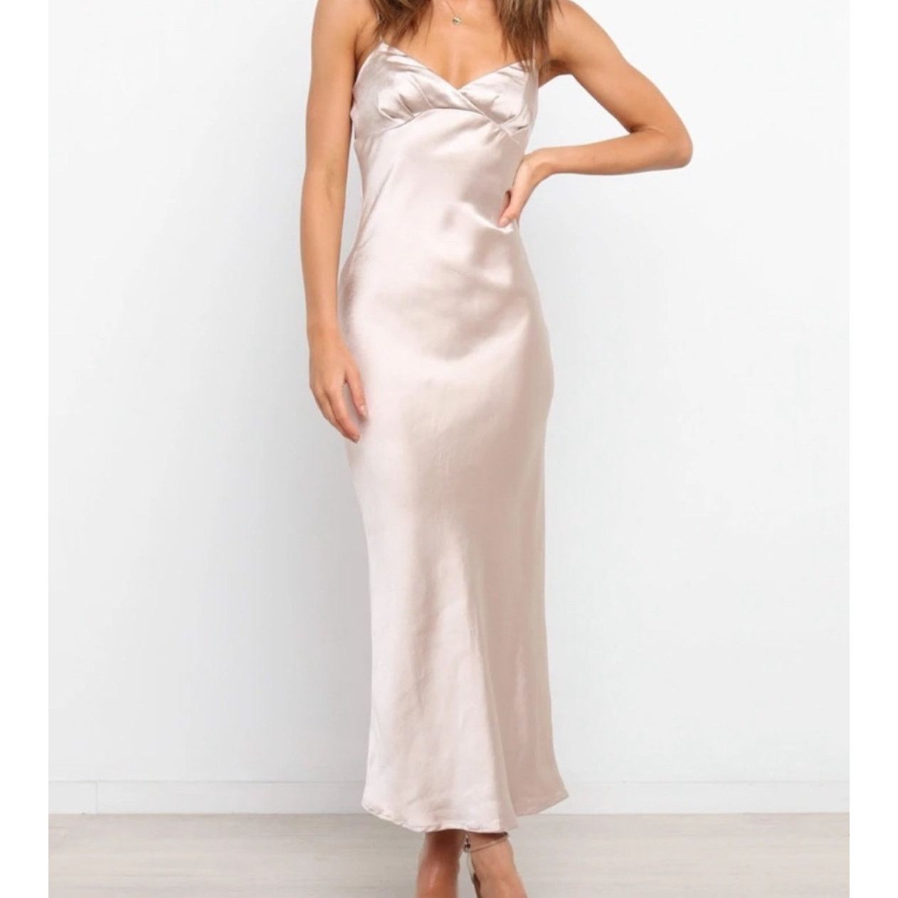 Penalty Petal And Pup Silk Slip Midi Dress - Size 4 - Perfect! Size S / US 4 / IT 40 - 1 Thumbnail