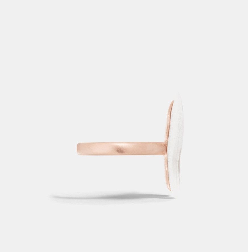 Dior Dior Herbarium Ring Pink-Finish Metal White Frosted Resin Size ONE SIZE - 2 Thumbnail
