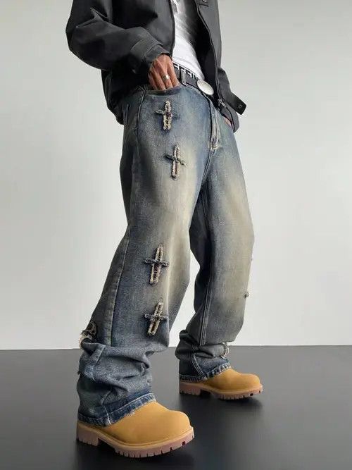 Jean VIntage Retro Y2k Distressed Jeans Pants Size US 32 / EU 48 - 1 Thumbnail