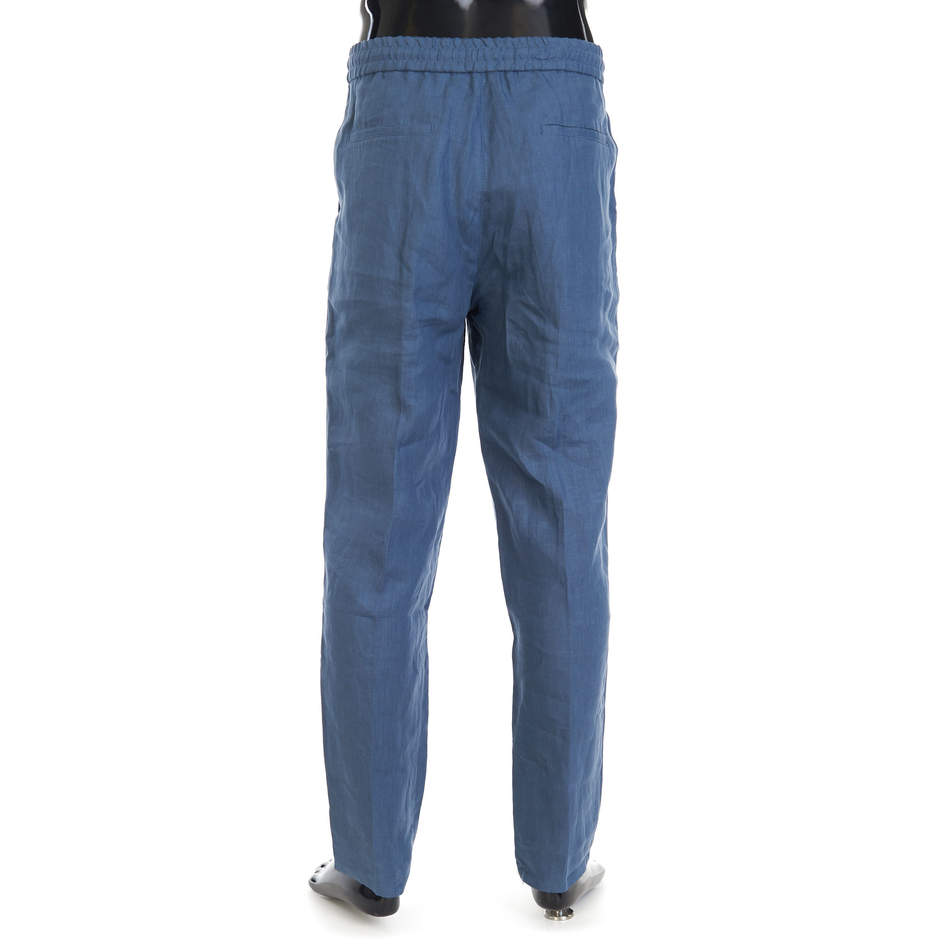 Brunello Cucinelli Relaxed Fit Trousers - Drawstring, Double Pleats, Linen Size US 30 / EU 46 - 4 Thumbnail