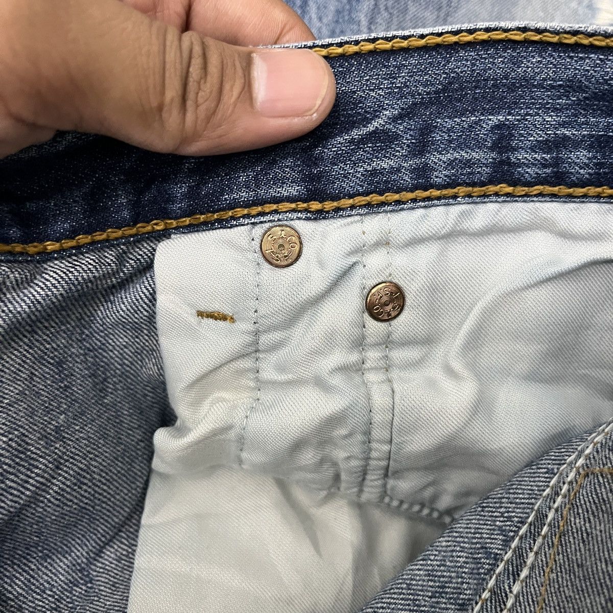 Levi's Vintage Clothing 2000s Levi's 501 Distresse Denim ifsixwasnine Size US 34 / EU 50 - 20 Thumbnail