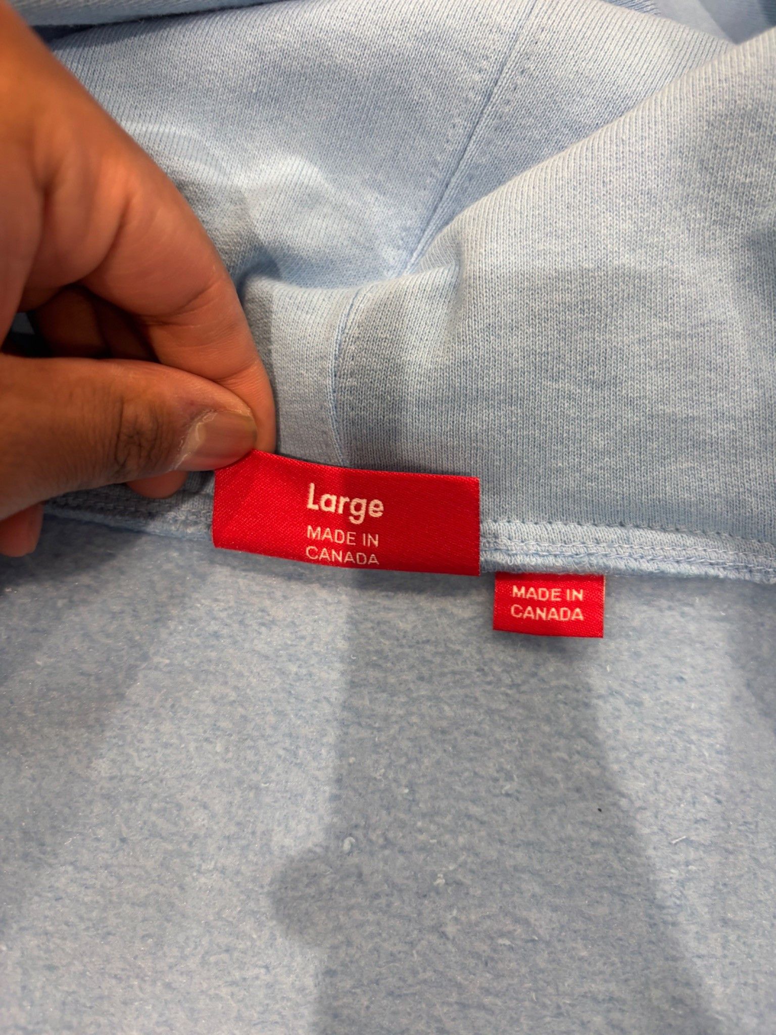 Supreme Supreme Devil S Logo Zip Up Hooded Sweatshirt Light Blue Size US L / EU 52-54 / 3 - 6 Thumbnail