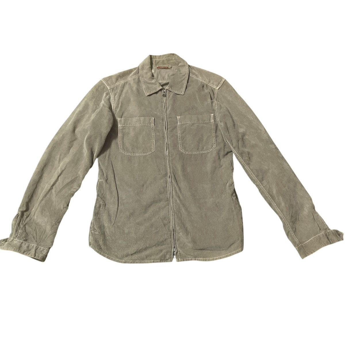 Prada Prada Corduroy zipper shirt Size US S / EU 44-46 / 1 - 1 Thumbnail