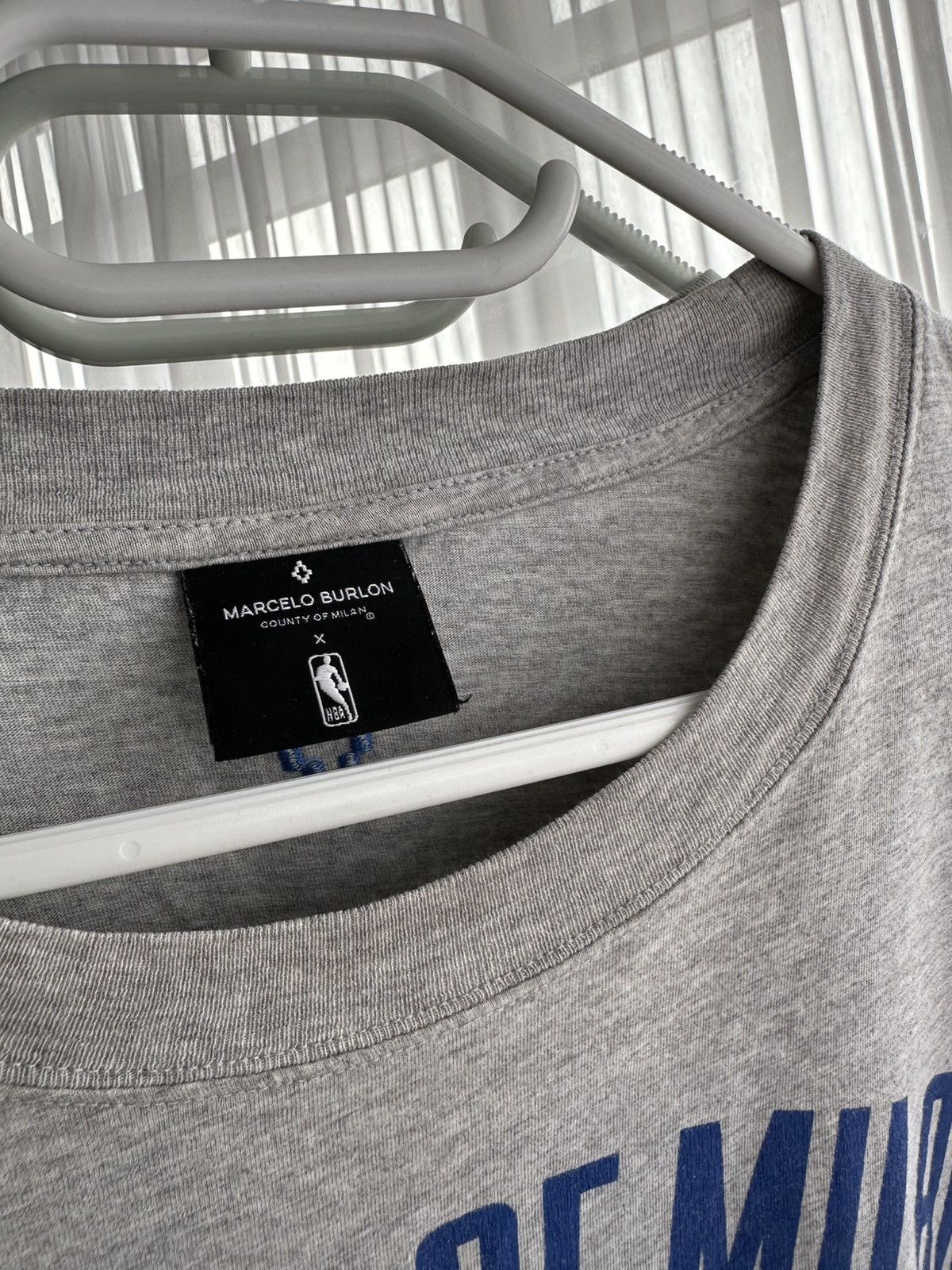 Marcelo Burlon × NBA × Vintage VTG Marcelo Burlon County of Milan x NBA Big Logo T-shirt Size US XL / EU 56 / 4 - 5 Thumbnail