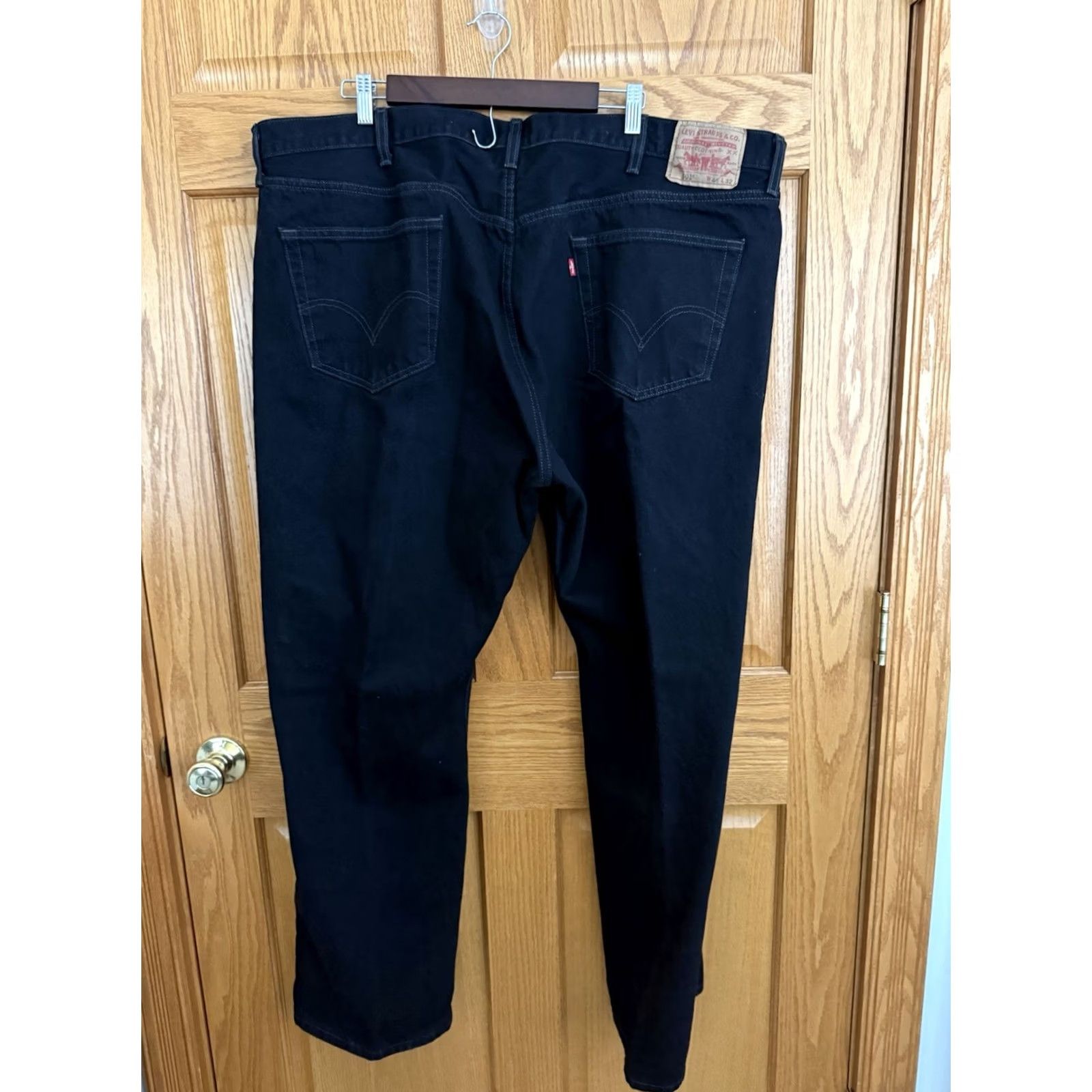 Levi's Levi's 501 Jeans Black Men's 48x32 Original Fit Casual Work Basic Fish Camp Size US 32 / EU 48 - 2 Thumbnail