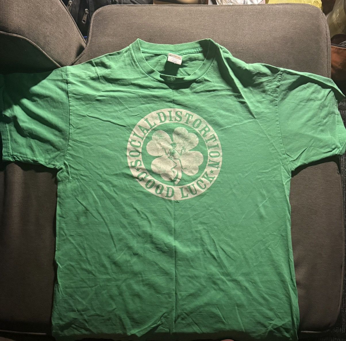 Other Vintage Social Distortion St. Paddy’s Tee w/ clover Size US XL / EU 56 / 4 - 1 Thumbnail