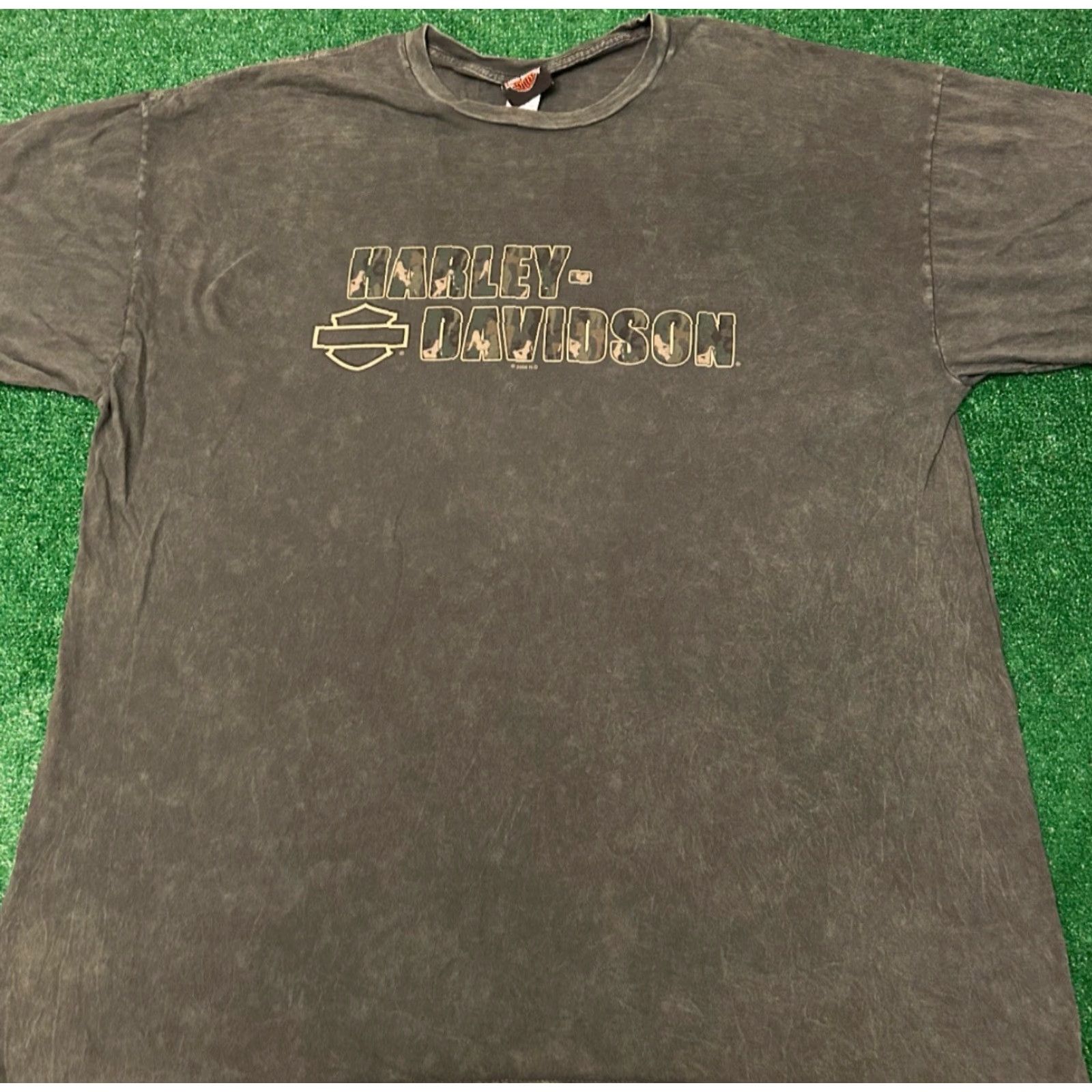 Harley Davidson VINTAGE Harley-Davidson T-Shirt Men 3XL Gray Y2K Biker Motorcycle Logo Detroit Michigan 2008 Size US XXL / EU 58 / 5 - 2 Thumbnail