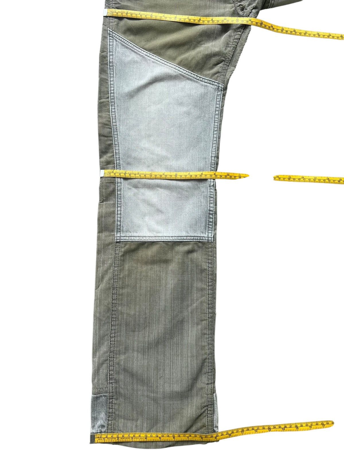 Beauty Beast × Japanese Brand Teddy Smith Patchwork Wide Corduroy Baggy Pants 31x33 Size US 31 - 15 Thumbnail