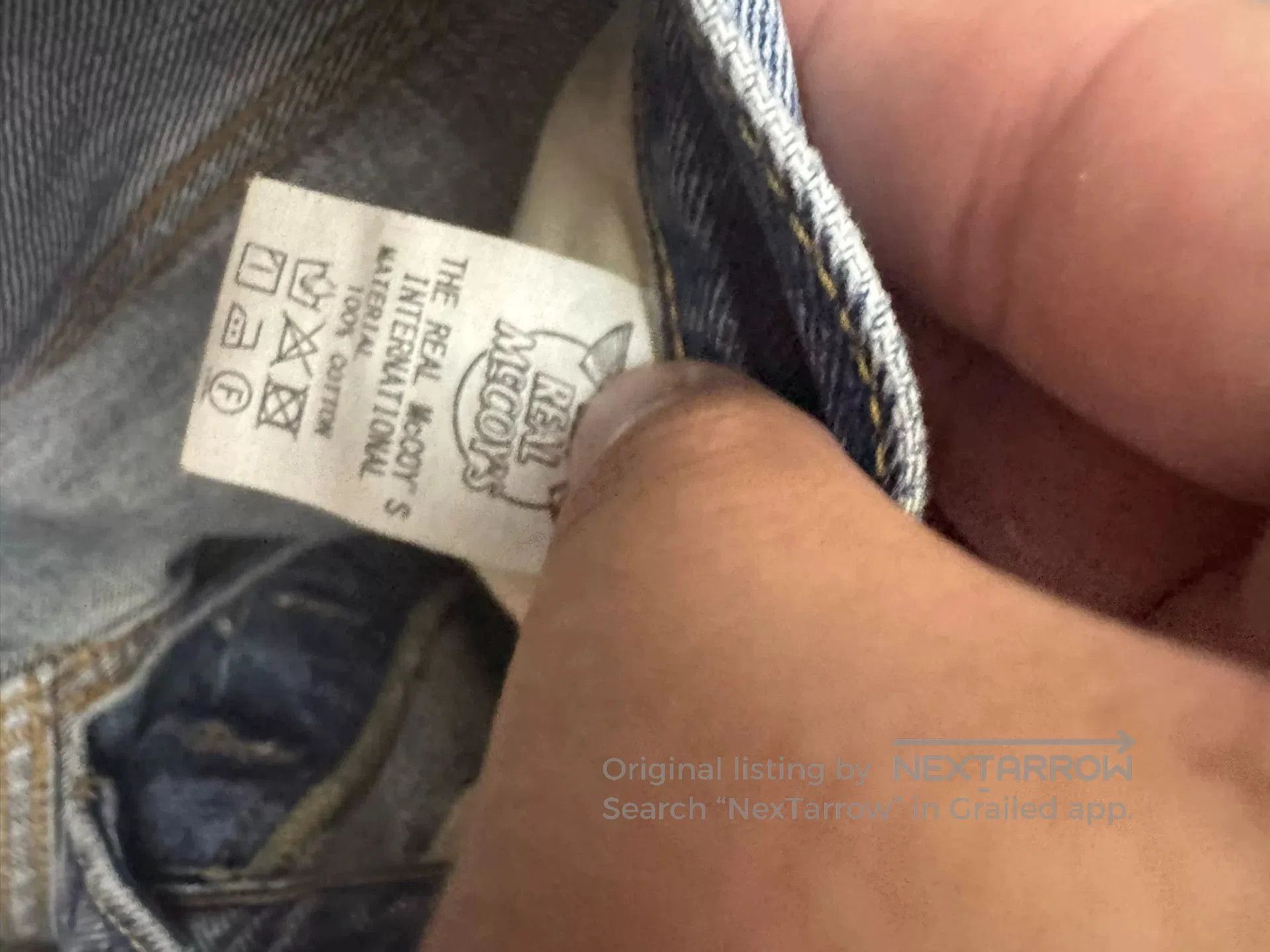 The Real McCoy's The Real McCoy 001XX Washed Jeans. Size US 34 / EU 50 - 4 Thumbnail