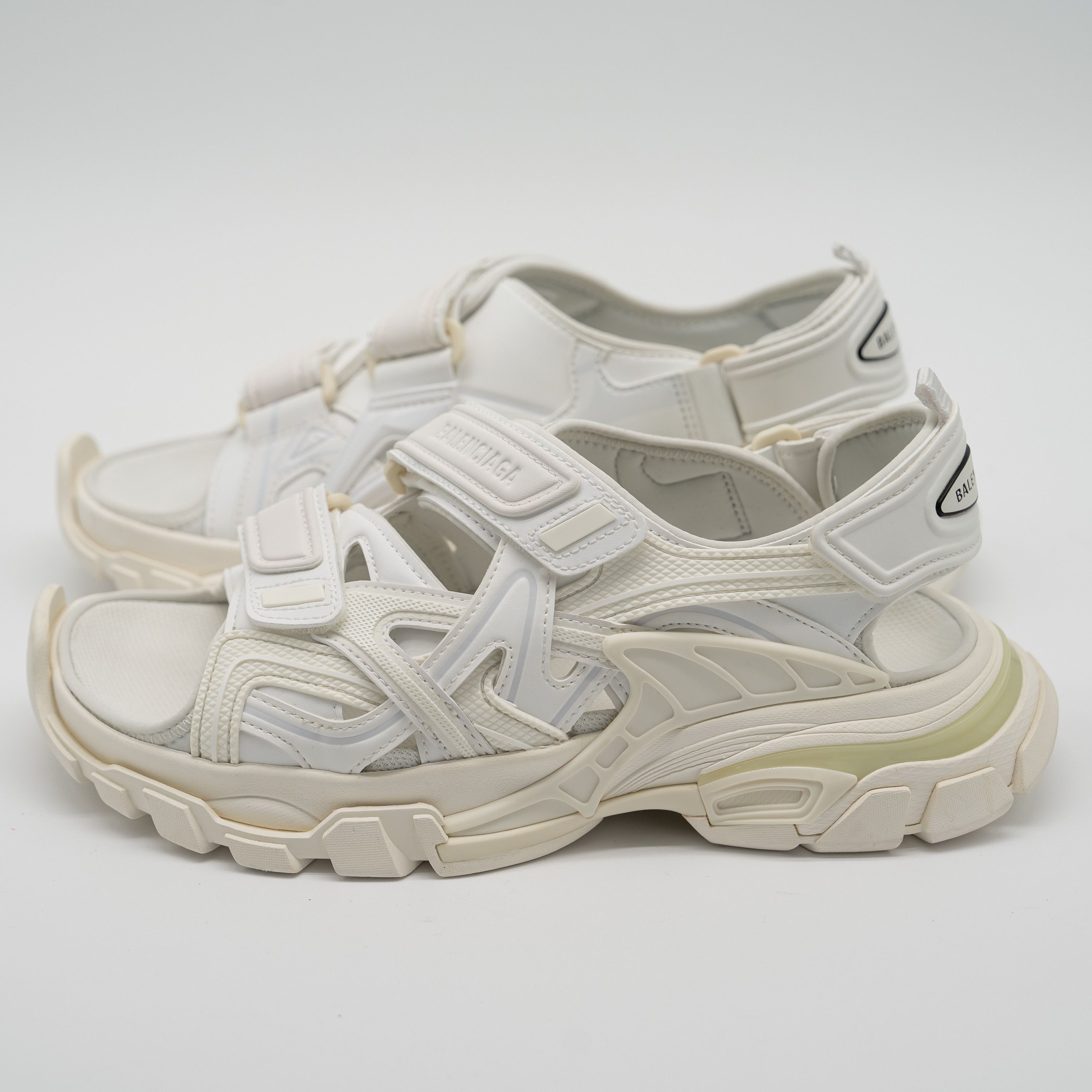 Balenciaga 39 - Balenciaga Track Sandals Triple White Straps Size US 9 / IT 39 - 4 Thumbnail
