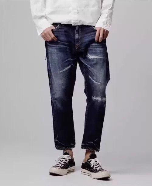 Vanquish VANQUISH & FRAGMENT Lightning Washed Cut 9-Jeans W36 Size US 36 / EU 52 - 9 Thumbnail