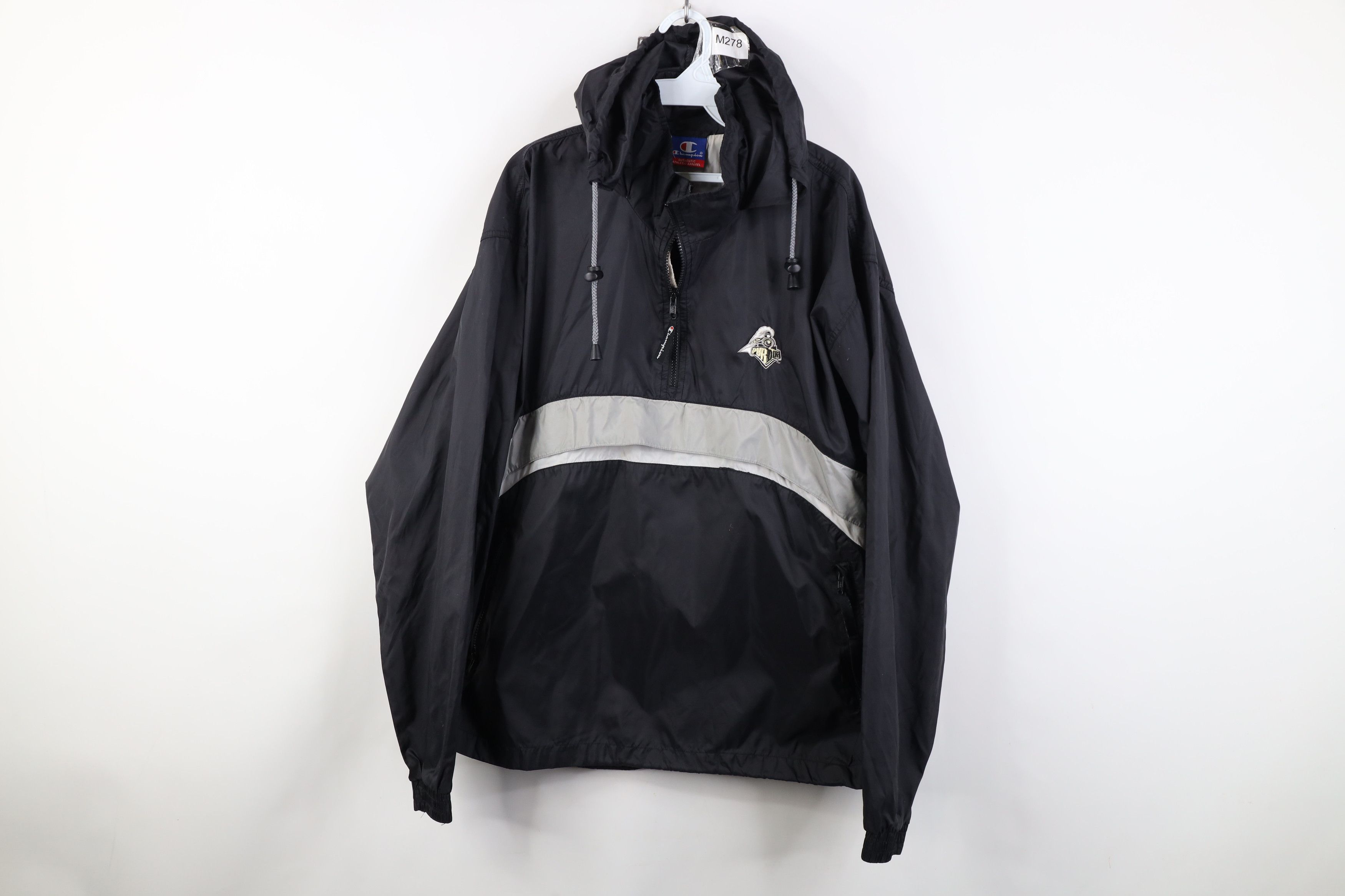 Champion Vintage 90s Champion University Pullover Windbreaker Jacket Size US XL / EU 56 / 4 - 1 Thumbnail